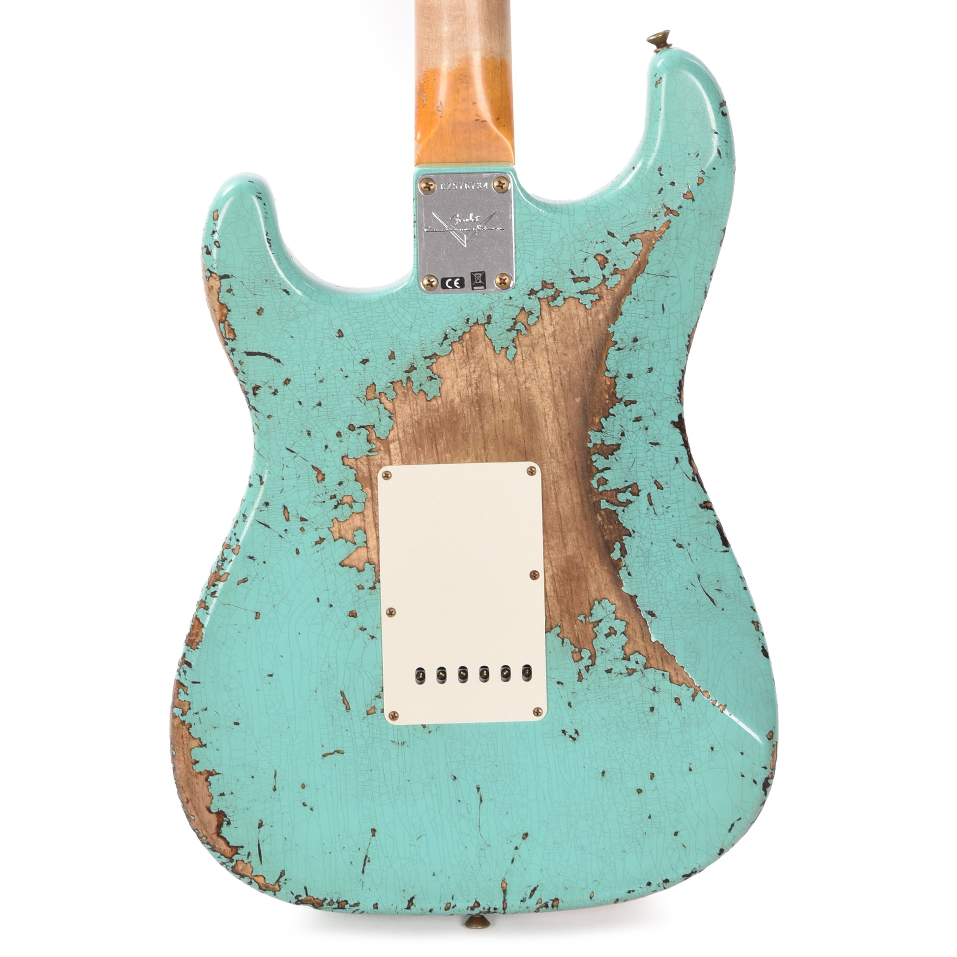 Fender Custom Shop 1963 Stratocaster Super Heavy Relic Super Faded Aged Surf Green over 3-Color Sunburst Electric Guitars / Solid Body
