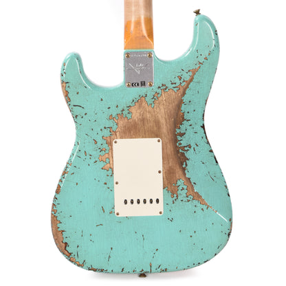 Fender Custom Shop 1963 Stratocaster Super Heavy Relic Super Faded Aged Surf Green over 3-Color Sunburst Electric Guitars / Solid Body