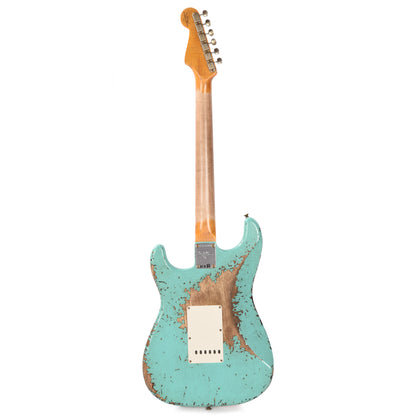 Fender Custom Shop 1963 Stratocaster Super Heavy Relic Super Faded Aged Surf Green over 3-Color Sunburst Electric Guitars / Solid Body