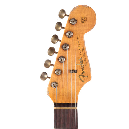 Fender Custom Shop 1963 Stratocaster Super Heavy Relic Super Faded Aged Surf Green over 3-Color Sunburst Electric Guitars / Solid Body