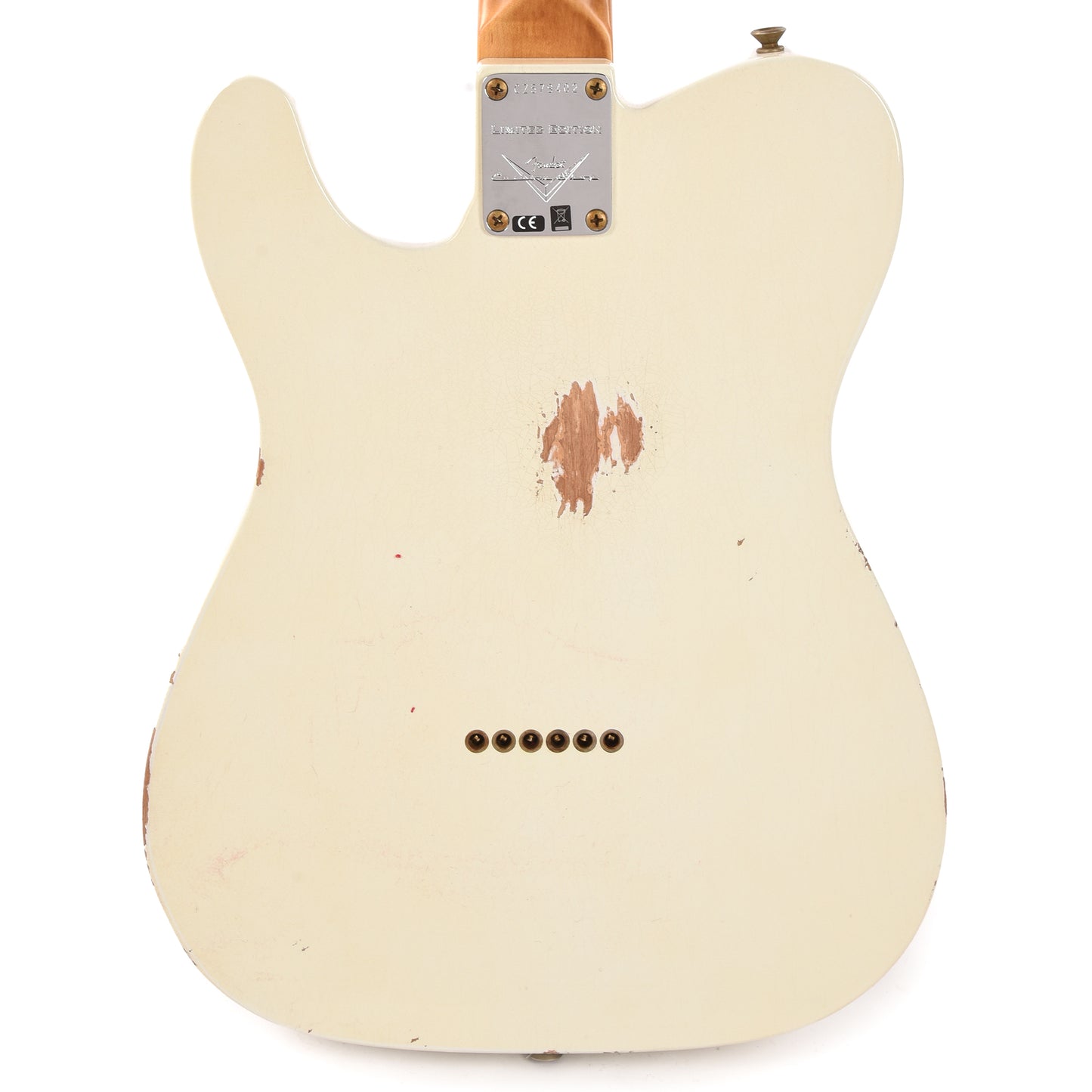 Fender Custom Shop 1963 Telecaster Relic Aged Olympic White Electric Guitars / Solid Body