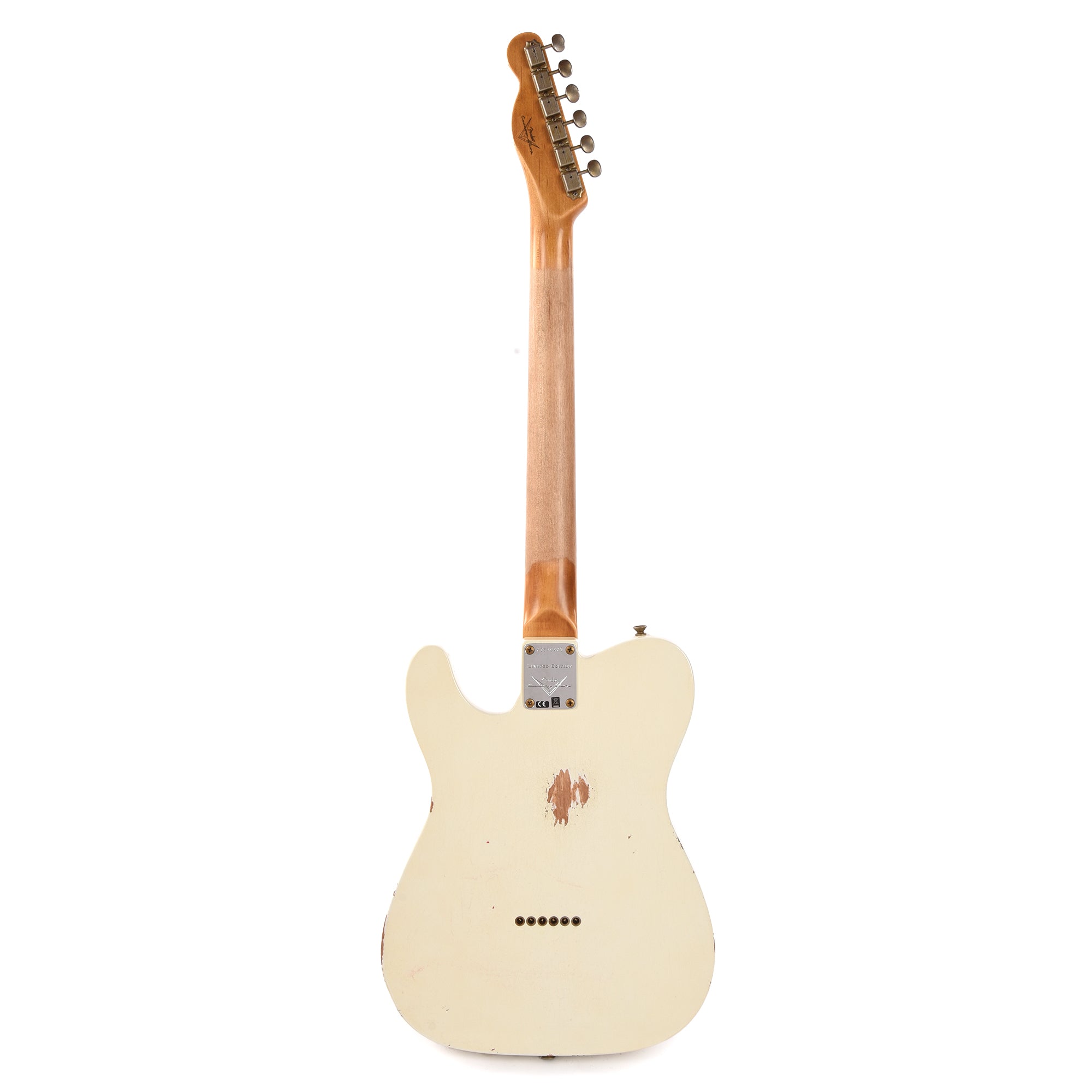 Fender Custom Shop 1963 Telecaster Relic Aged Olympic White Electric Guitars / Solid Body