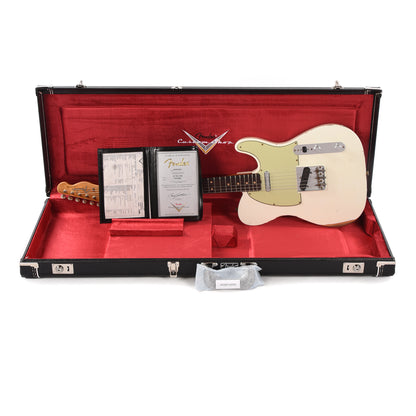 Fender Custom Shop 1963 Telecaster Relic Aged Olympic White Electric Guitars / Solid Body