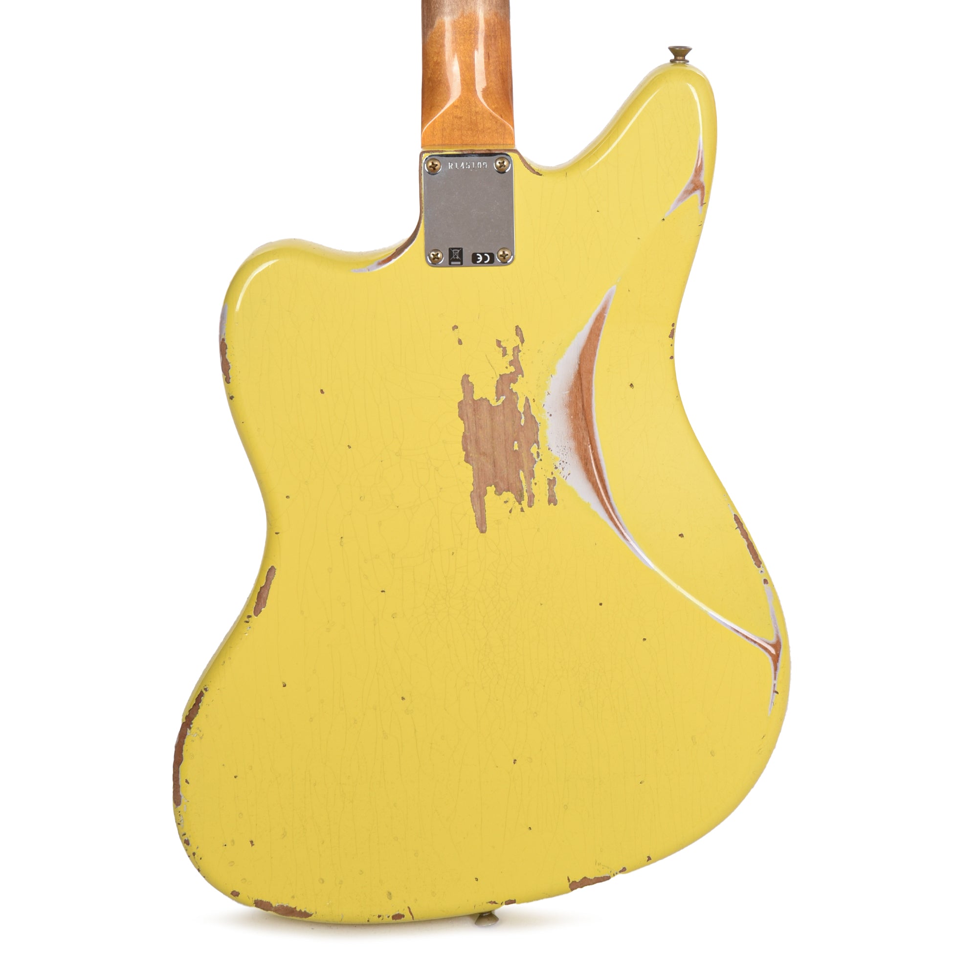 Fender Custom Shop 1965 Jaguar Heavy Relic Faded Graffiti Yellow Electric Guitars / Solid Body
