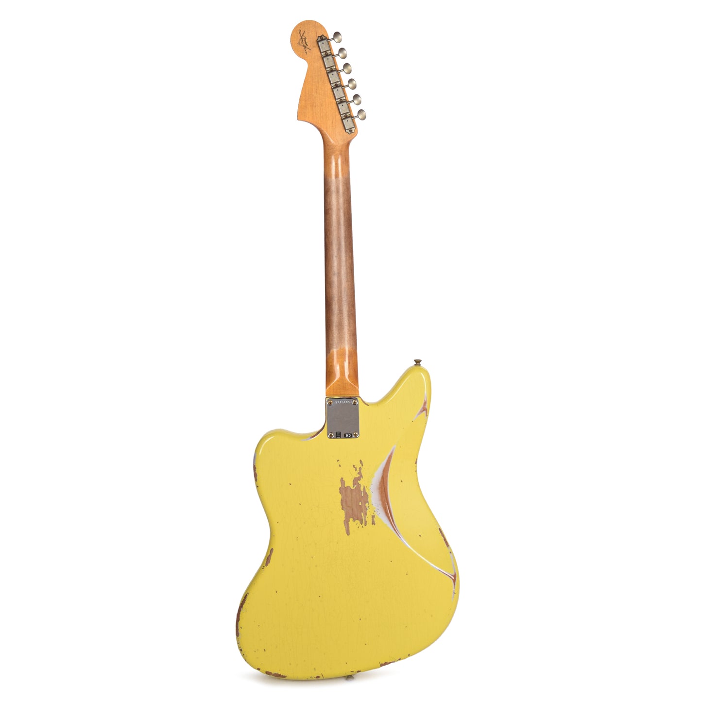 Fender Custom Shop 1965 Jaguar Heavy Relic Faded Graffiti Yellow Electric Guitars / Solid Body