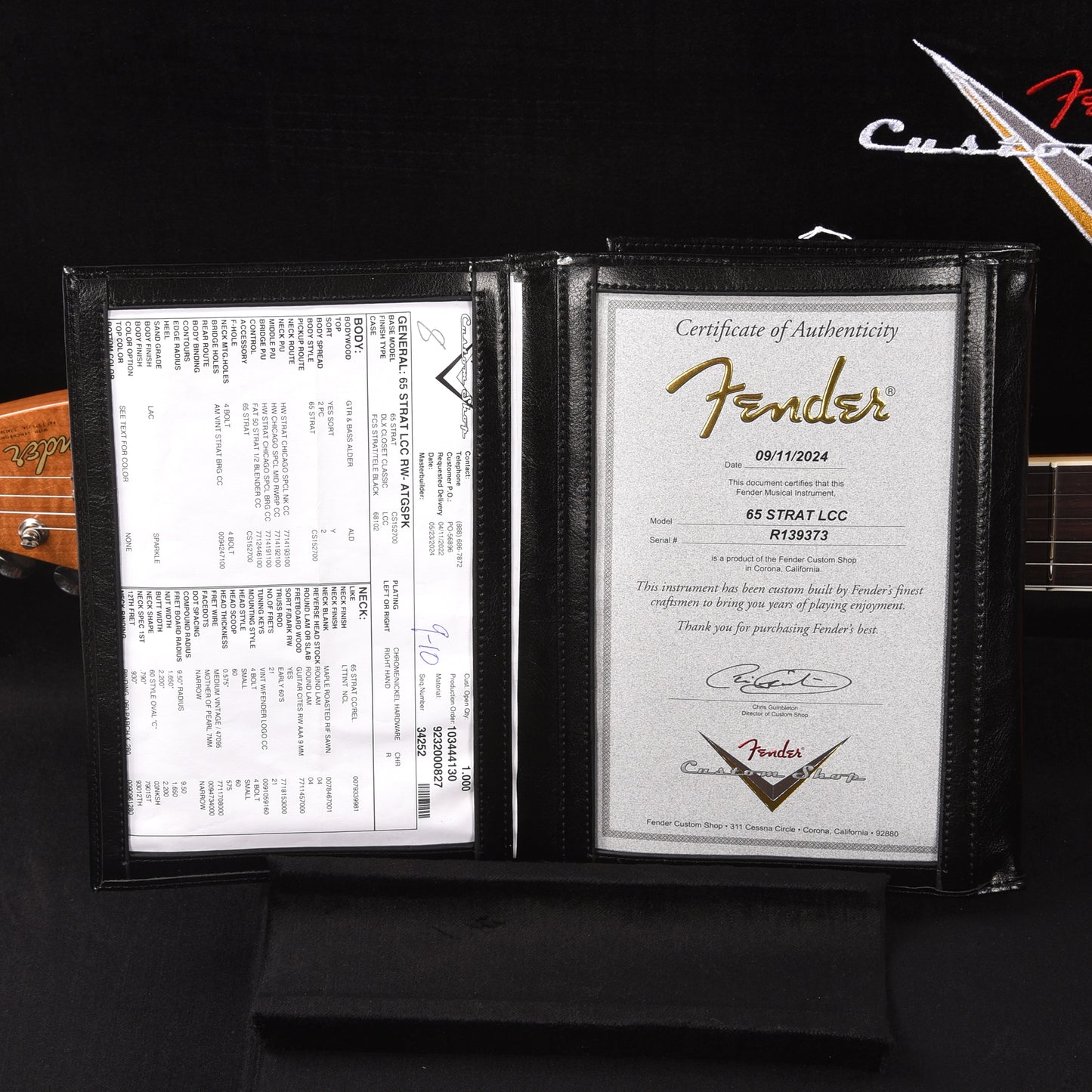 Fender Custom Shop 1965 Stratocaster "Chicago Special" Deluxe Closet Classic Tangerine Sparkle w/Roasted Bound Neck Electric Guitars / Solid Body