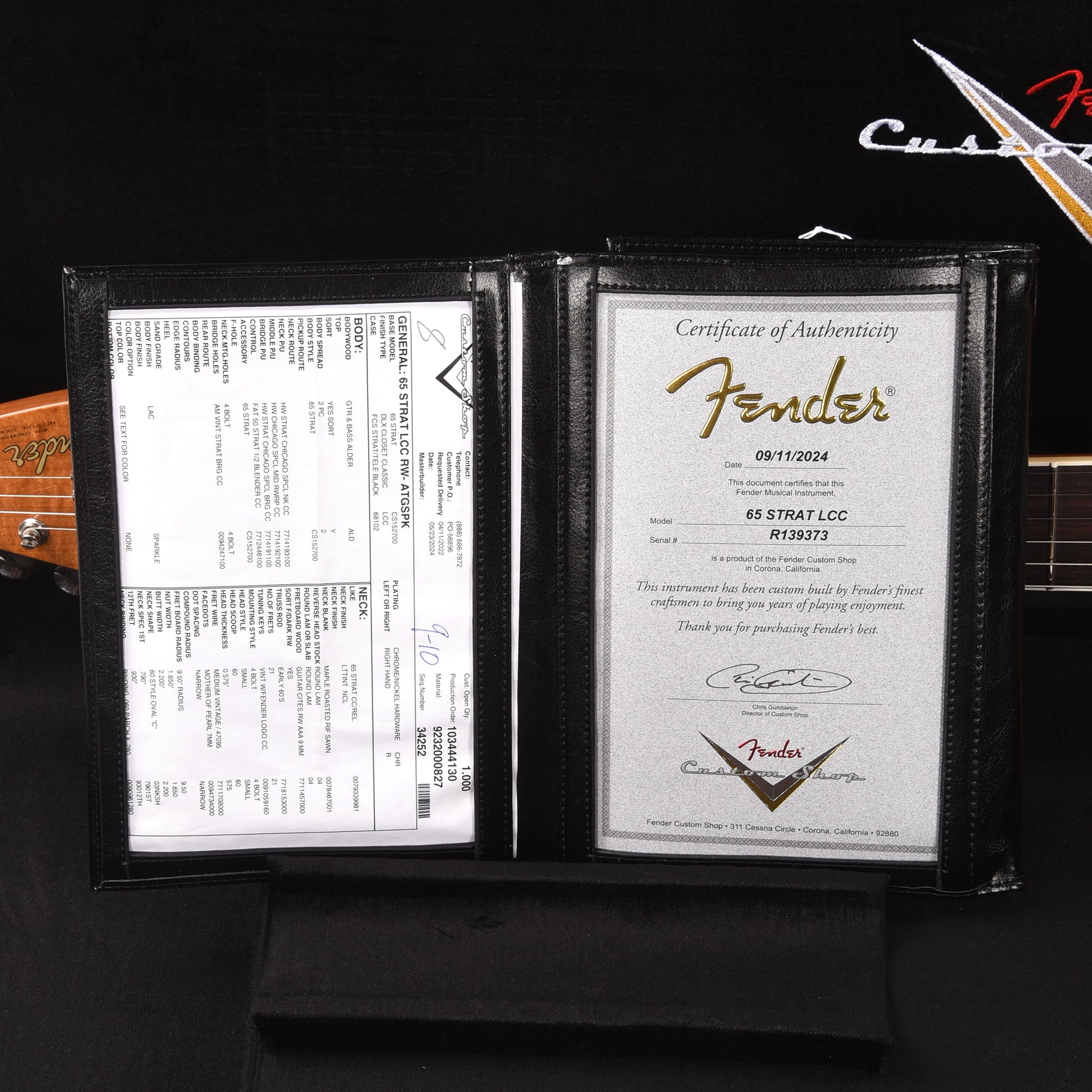 Fender Custom Shop 1965 Stratocaster "Chicago Special" Deluxe Closet Classic Tangerine Sparkle w/Roasted Bound Neck Electric Guitars / Solid Body