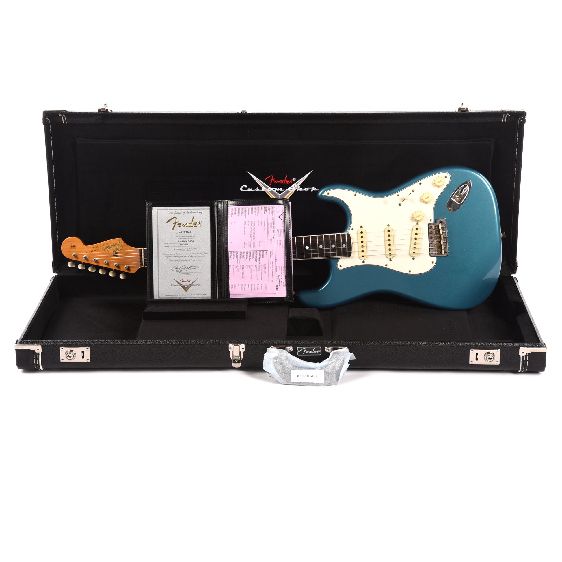 Fender Custom Shop 1965 Stratocaster "Chicago Special" Journeyman Aged Ocean Turquoise w/Roasted Bound Neck Electric Guitars / Solid Body