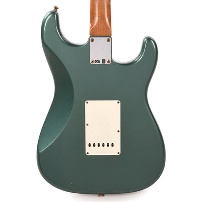 Fender Custom Shop 1965 Stratocaster "Chicago Special" Journeyman Relic RW Aged Sherwood Green Metallic LEFTY w/Roasted Bound Neck Electric Guitars / Solid Body