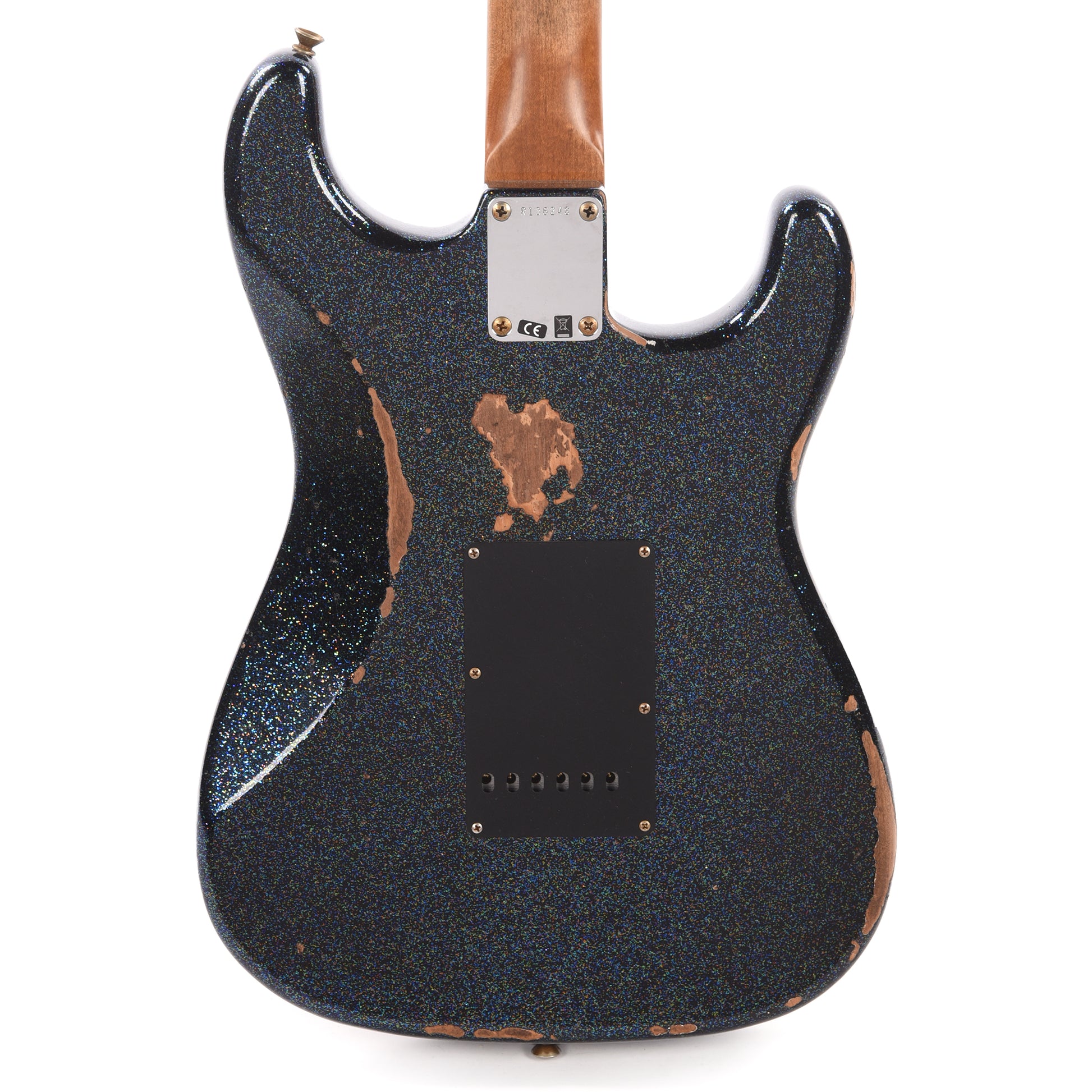 Fender Custom Shop 1965 Stratocaster "Chicago Special" LEFTY Heavy Relic Aged Black Holo Flake w/Roasted Bound Neck Electric Guitars / Solid Body
