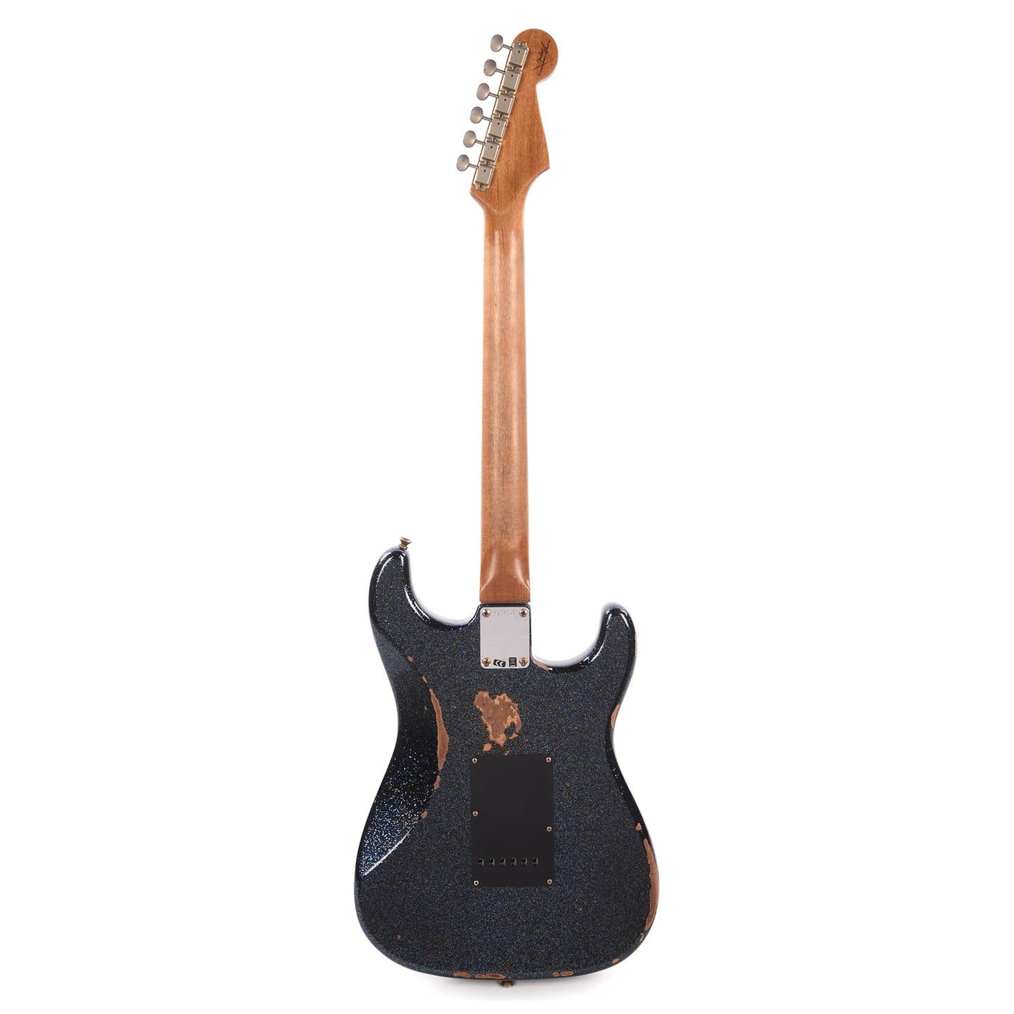 Fender Custom Shop 1965 Stratocaster "Chicago Special" LEFTY Heavy Relic Aged Black Holo Flake w/Roasted Bound Neck Electric Guitars / Solid Body