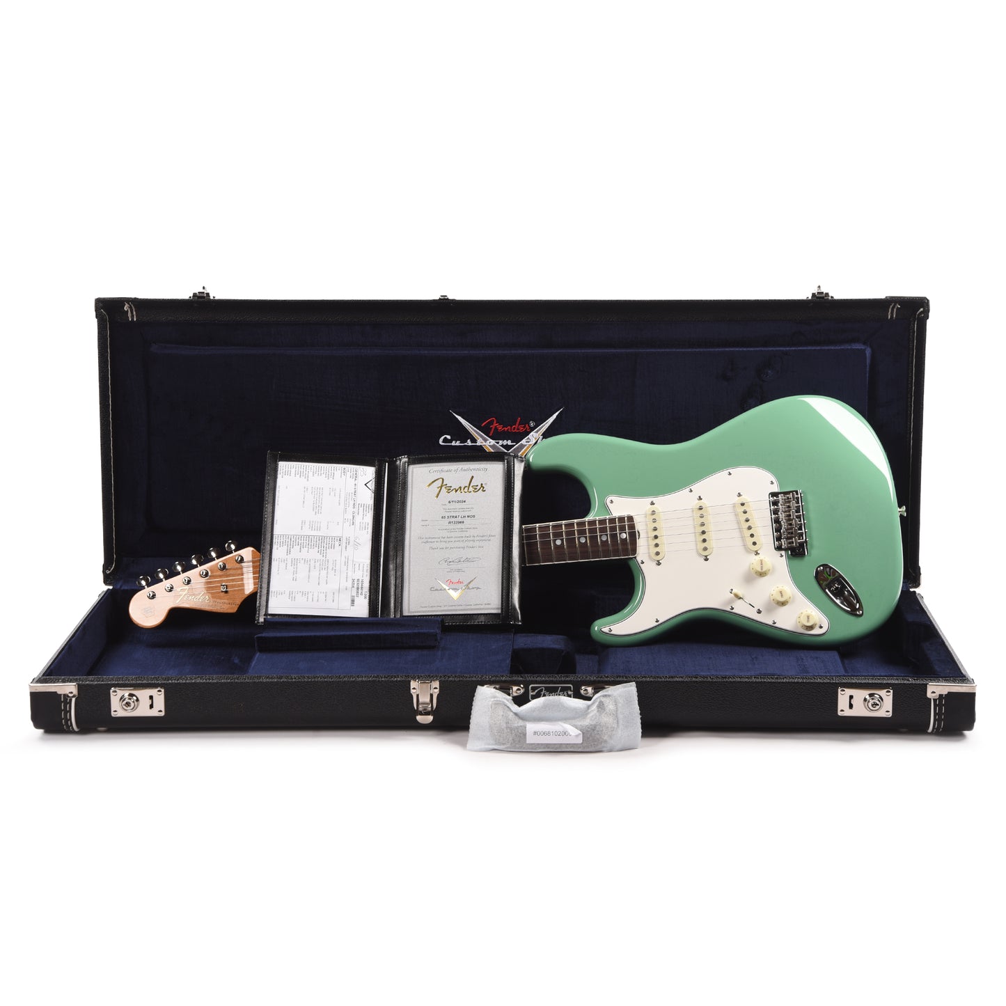 Fender Custom Shop 1965 Stratocaster "Chicago Special" LEFTY NOS Celedon Green w/Roasted Bound Neck Electric Guitars / Solid Body
