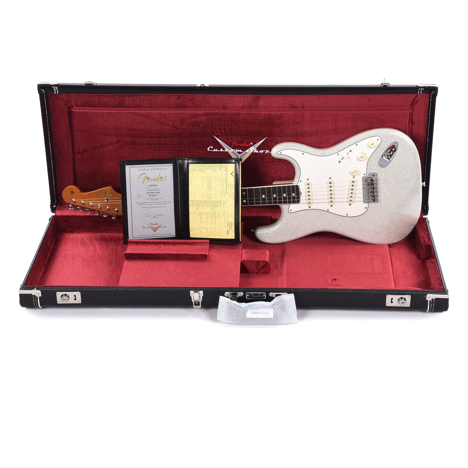 Fender Custom Shop 1965 Stratocaster "Chicago Special" NOS Olympic White Sparkle w/Roasted Bound Neck Electric Guitars / Solid Body