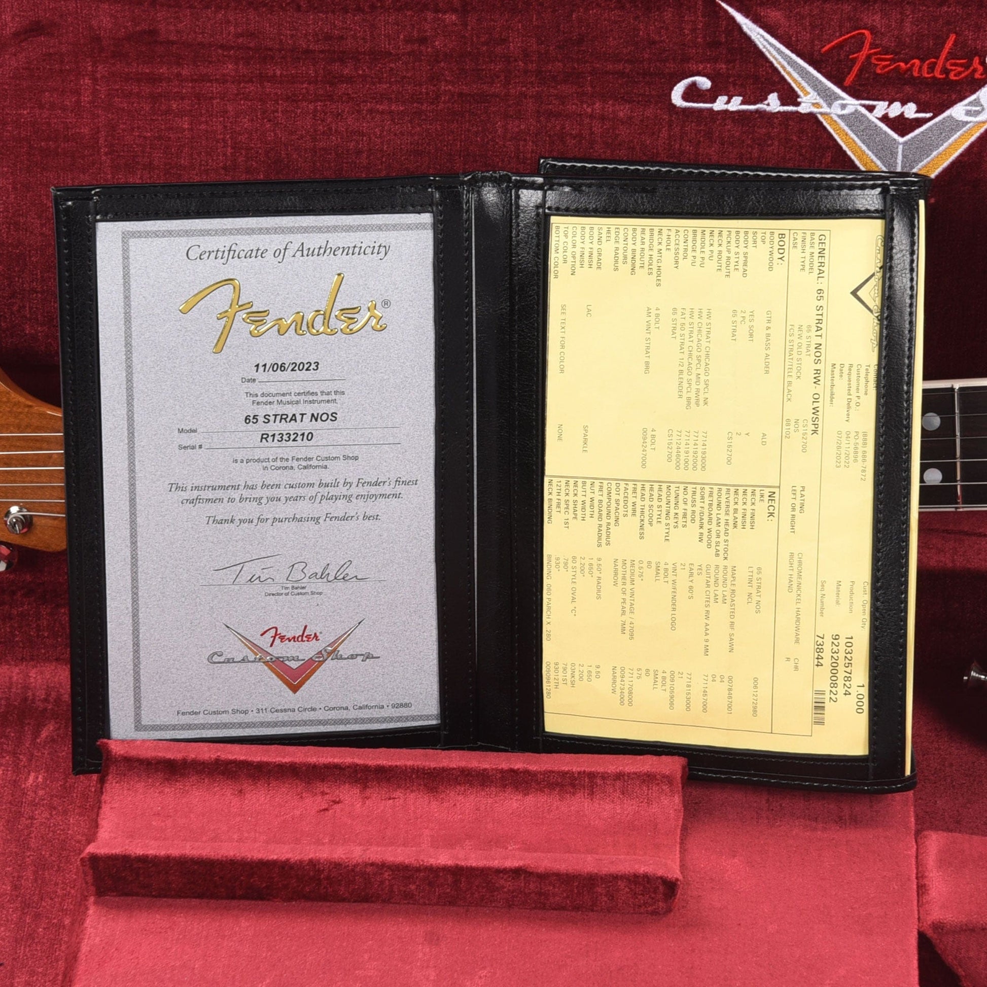 Fender Custom Shop 1965 Stratocaster "Chicago Special" NOS Olympic White Sparkle w/Roasted Bound Neck Electric Guitars / Solid Body