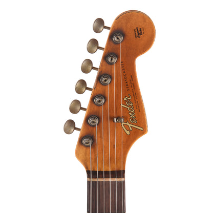 Fender Custom Shop 1965 Stratocaster Super Heavy Relic Super Faded Aged Firemist Silver over 3-Color Sunburst Electric Guitars / Solid Body