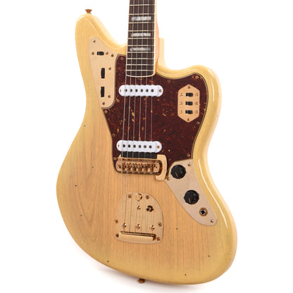 Fender Custom Shop 1966 Jaguar Ash Journeyman Relic Aged Natural Blonde w/Gold Hardware Electric Guitars / Solid Body