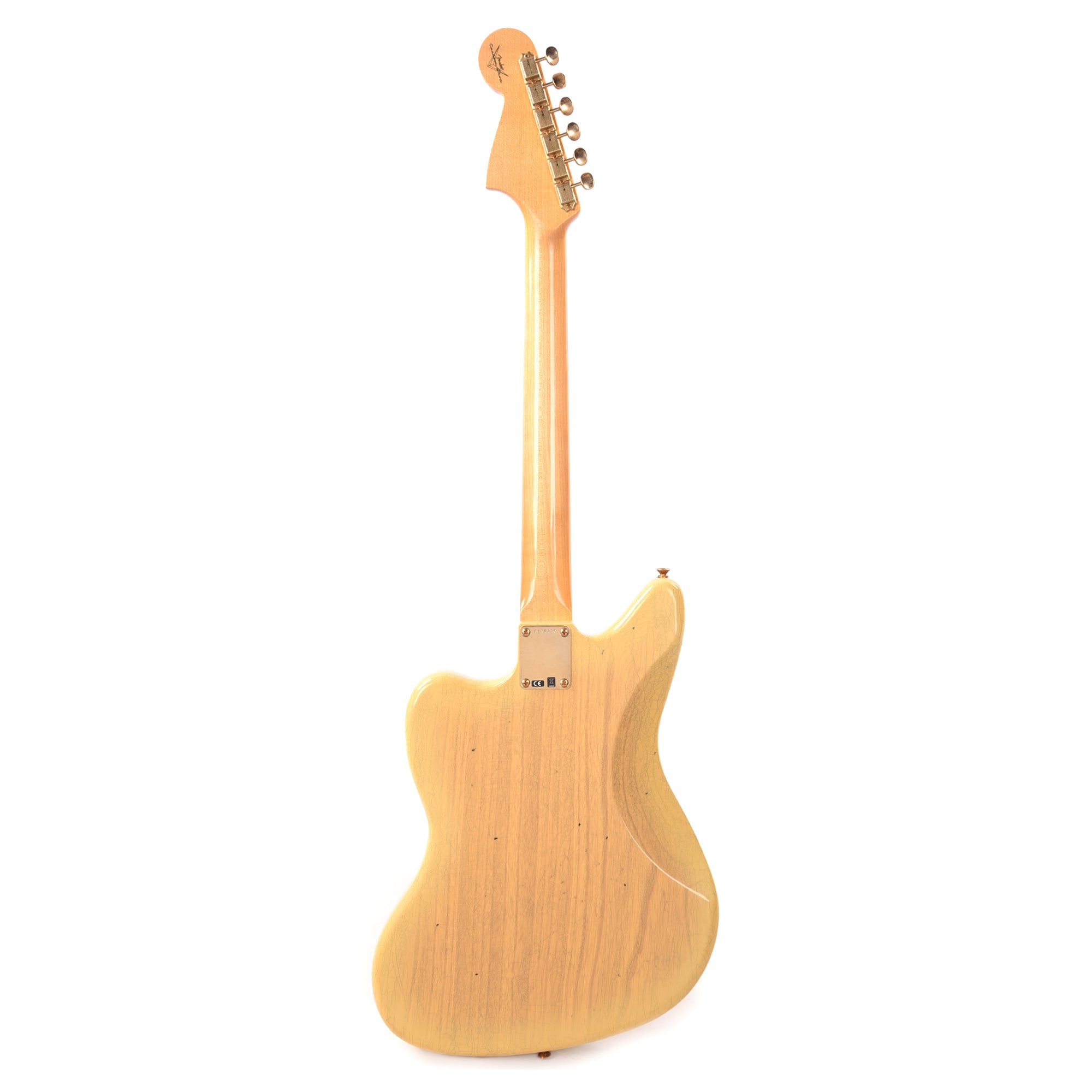 Fender Custom Shop 1966 Jaguar Ash Journeyman Relic Aged Natural Blonde w/Gold Hardware Electric Guitars / Solid Body