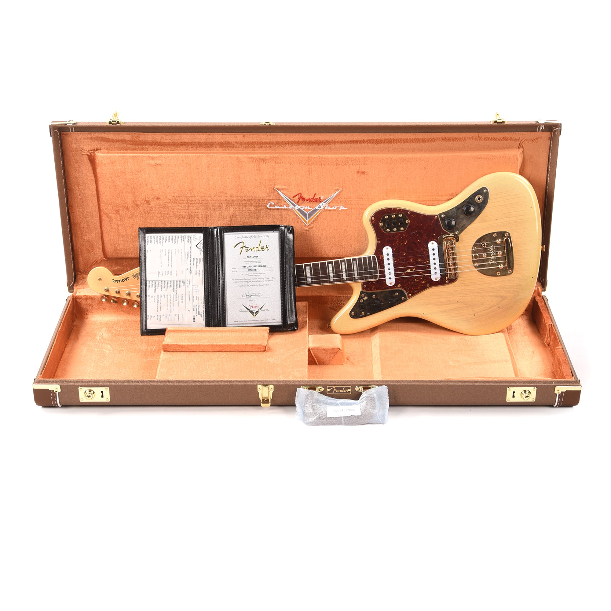 Fender Custom Shop 1966 Jaguar Ash Journeyman Relic Aged Natural Blonde w/Gold Hardware Electric Guitars / Solid Body