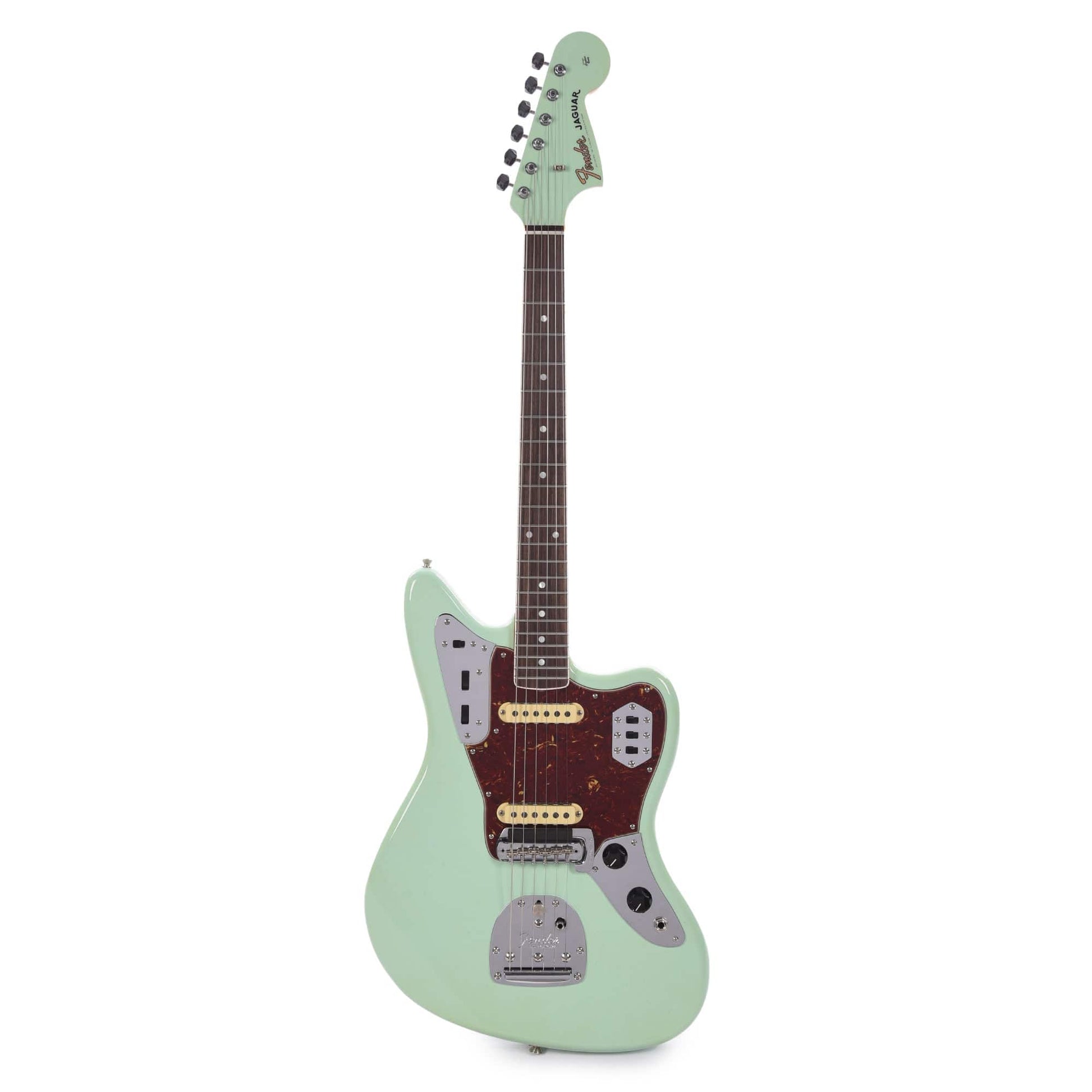 Fender Custom Shop 1966 Jaguar Deluxe Closet Classic Aged Surf Green Electric Guitars / Solid Body