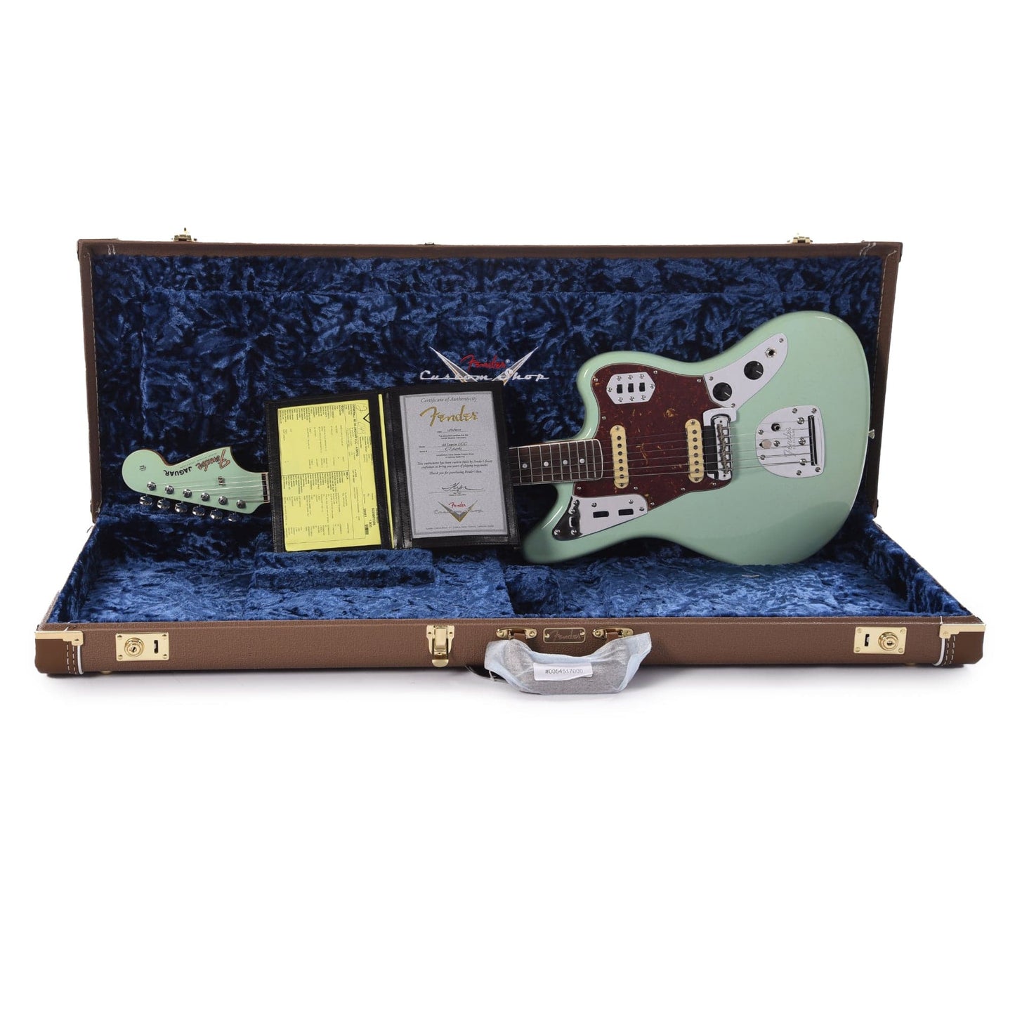 Fender Custom Shop 1966 Jaguar Deluxe Closet Classic Aged Surf Green Electric Guitars / Solid Body