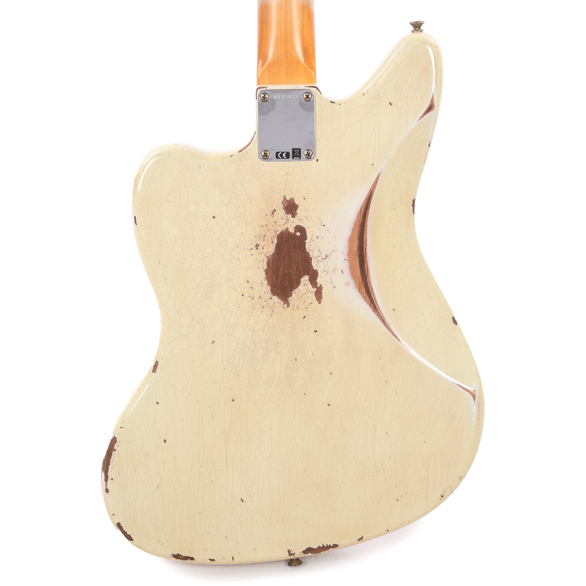 Fender Custom Shop 1966 Jaguar Heavy Relic Super Aged India Ivory Electric Guitars / Solid Body