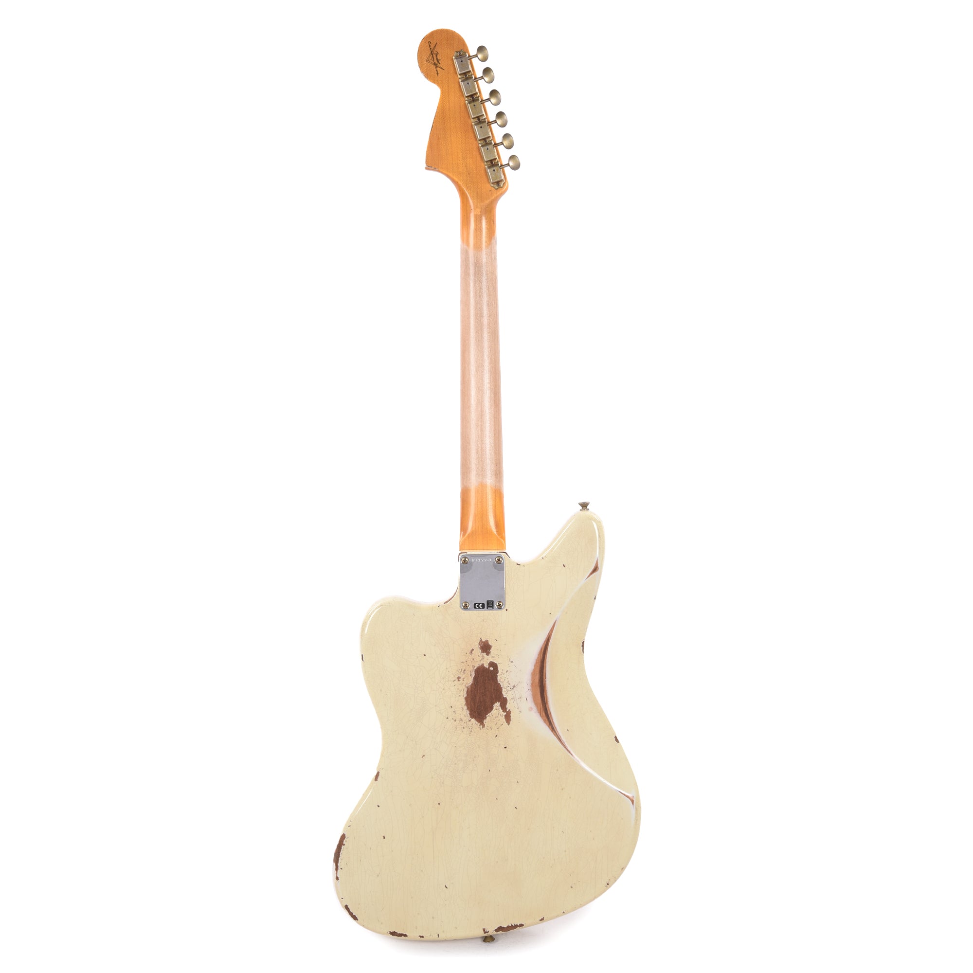 Fender Custom Shop 1966 Jaguar Heavy Relic Super Aged India Ivory Electric Guitars / Solid Body