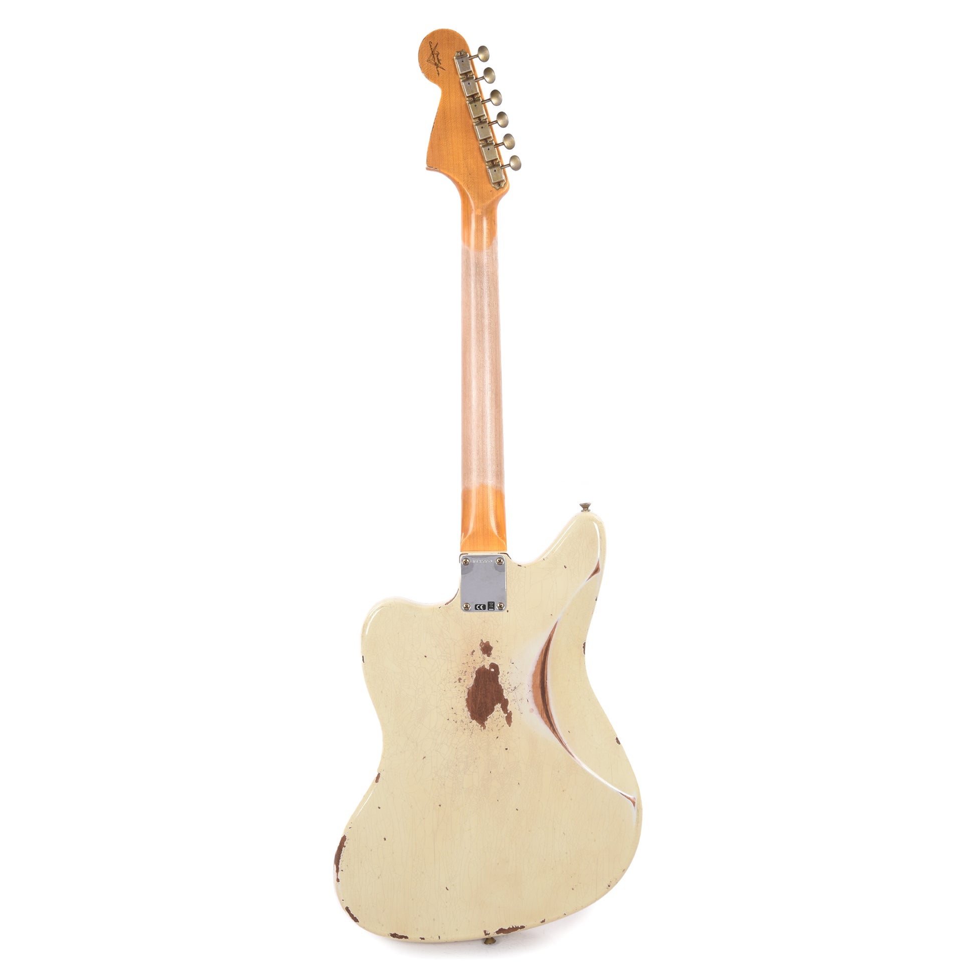 Fender Custom Shop 1966 Jaguar Heavy Relic Super Aged India Ivory Electric Guitars / Solid Body