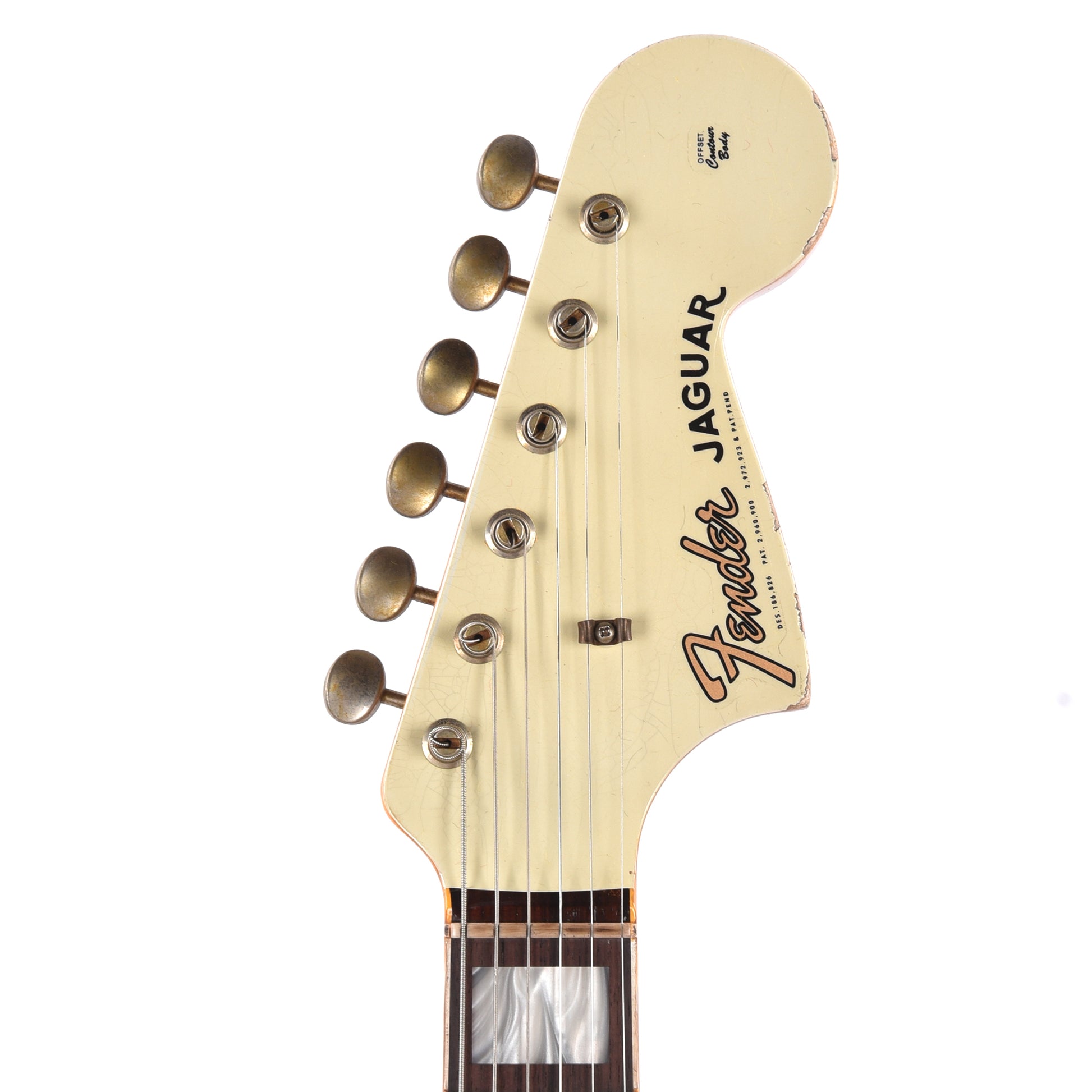 Fender Custom Shop 1966 Jaguar Heavy Relic Super Aged India Ivory Electric Guitars / Solid Body