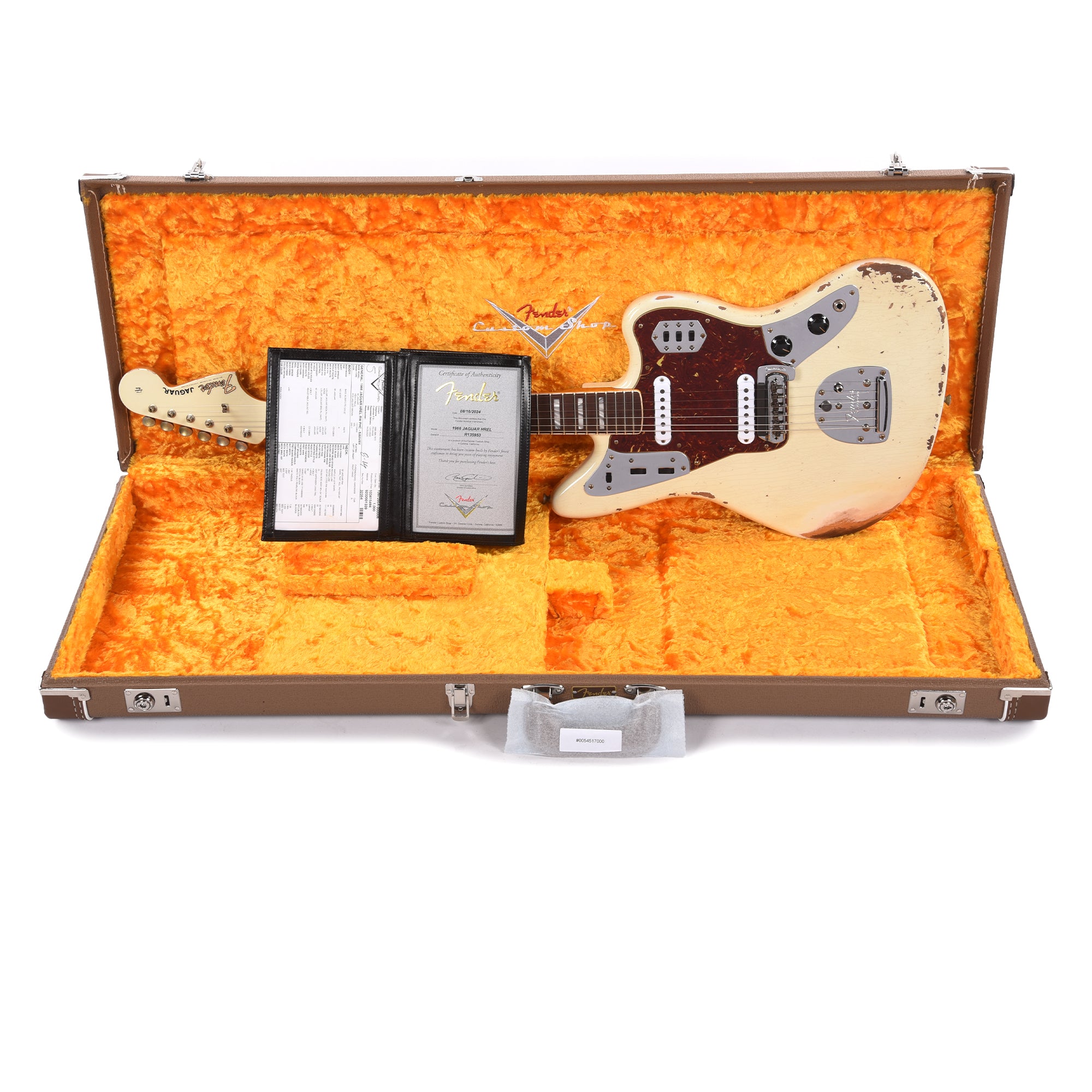 Fender Custom Shop 1966 Jaguar Heavy Relic Super Aged India Ivory Electric Guitars / Solid Body