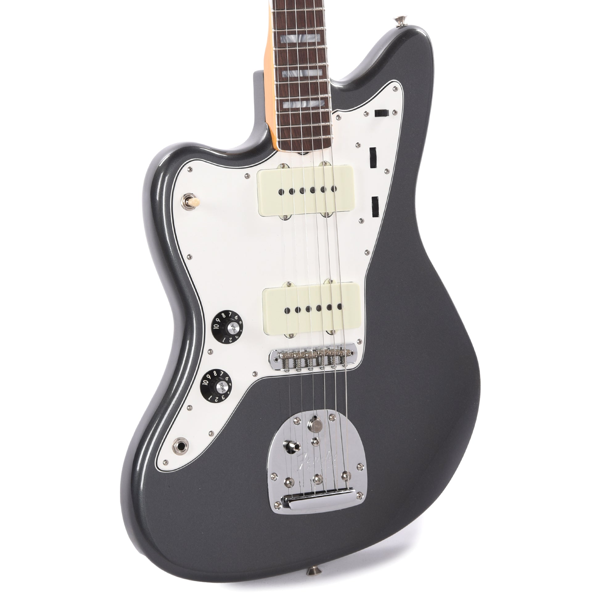 Fender Custom Shop 1966 Jazzmaster "Chicago Special" Deluxe Closet Classic Aged Charcoal Frost Metallic w/Matching Headcap LEFTY Electric Guitars / Solid Body