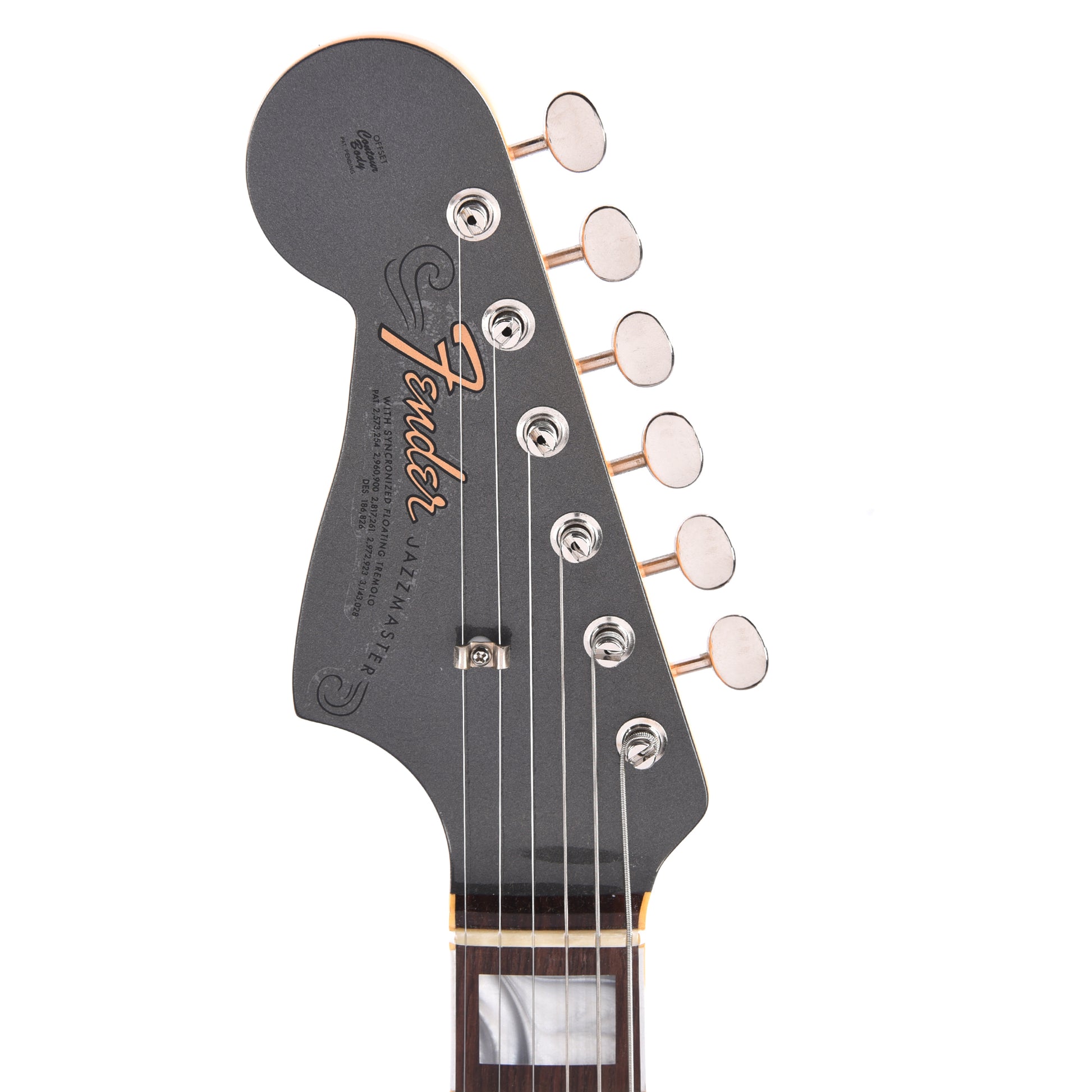 Fender Custom Shop 1966 Jazzmaster "Chicago Special" Deluxe Closet Classic Aged Charcoal Frost Metallic w/Matching Headcap LEFTY Electric Guitars / Solid Body