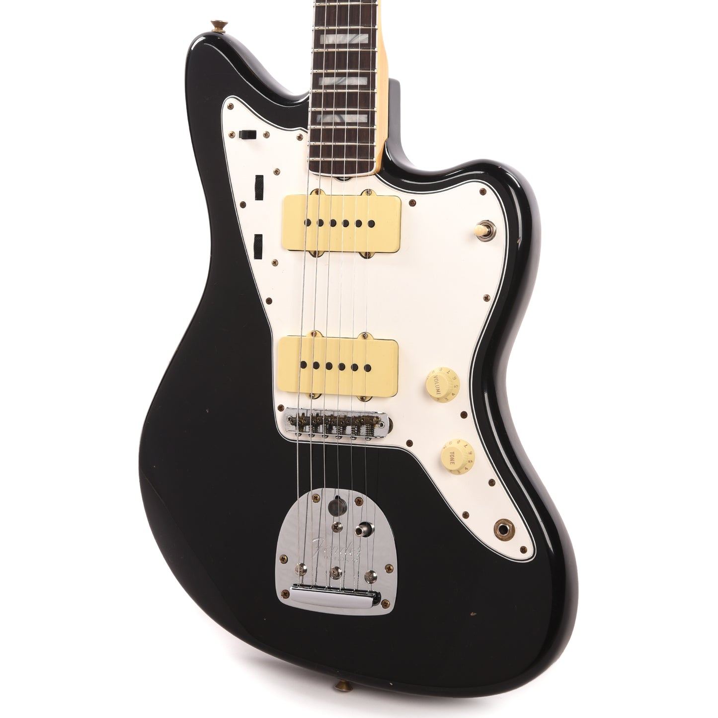Fender Custom Shop 1966 Jazzmaster "Chicago Special" Journeyman Relic Faded Aged Black w/Painted Headcap Electric Guitars / Solid Body