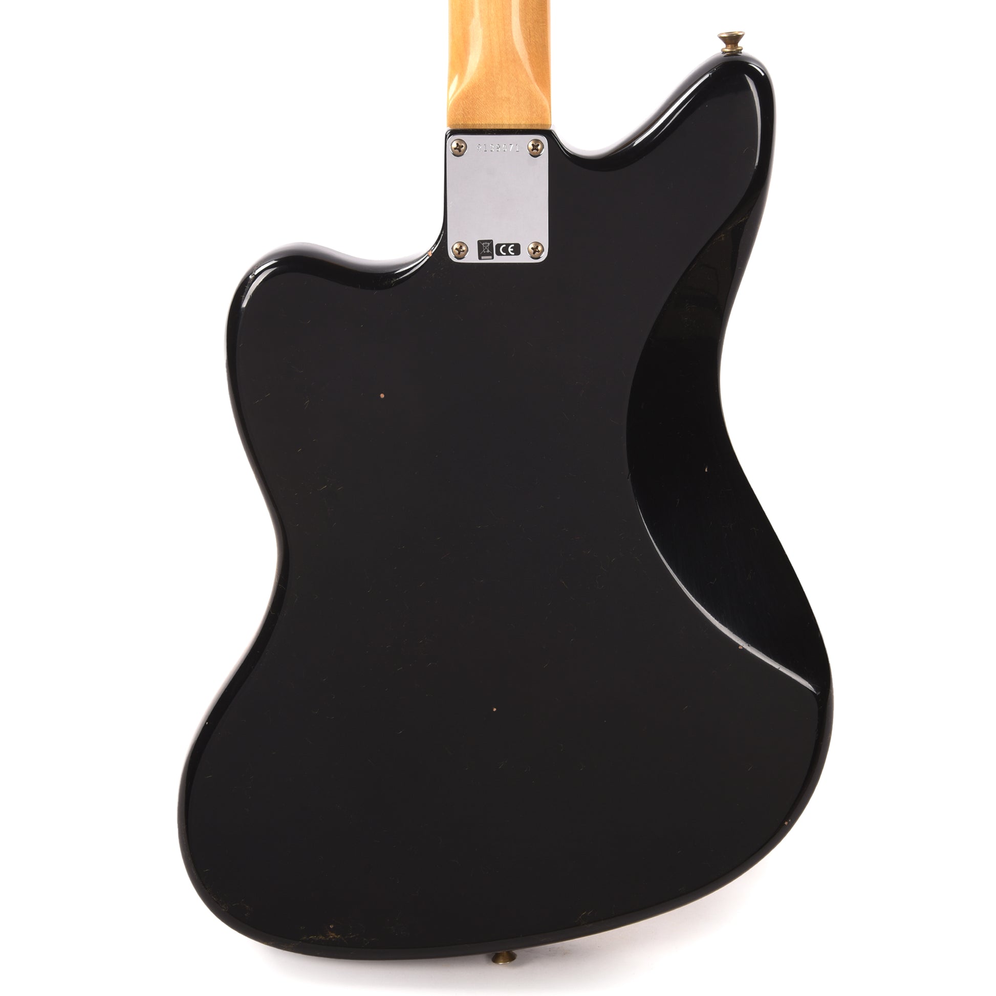 Fender Custom Shop 1966 Jazzmaster "Chicago Special" Journeyman Relic Faded Aged Black w/Painted Headcap Electric Guitars / Solid Body