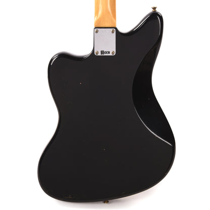 Fender Custom Shop 1966 Jazzmaster "Chicago Special" Journeyman Relic Faded Aged Black w/Painted Headcap Electric Guitars / Solid Body