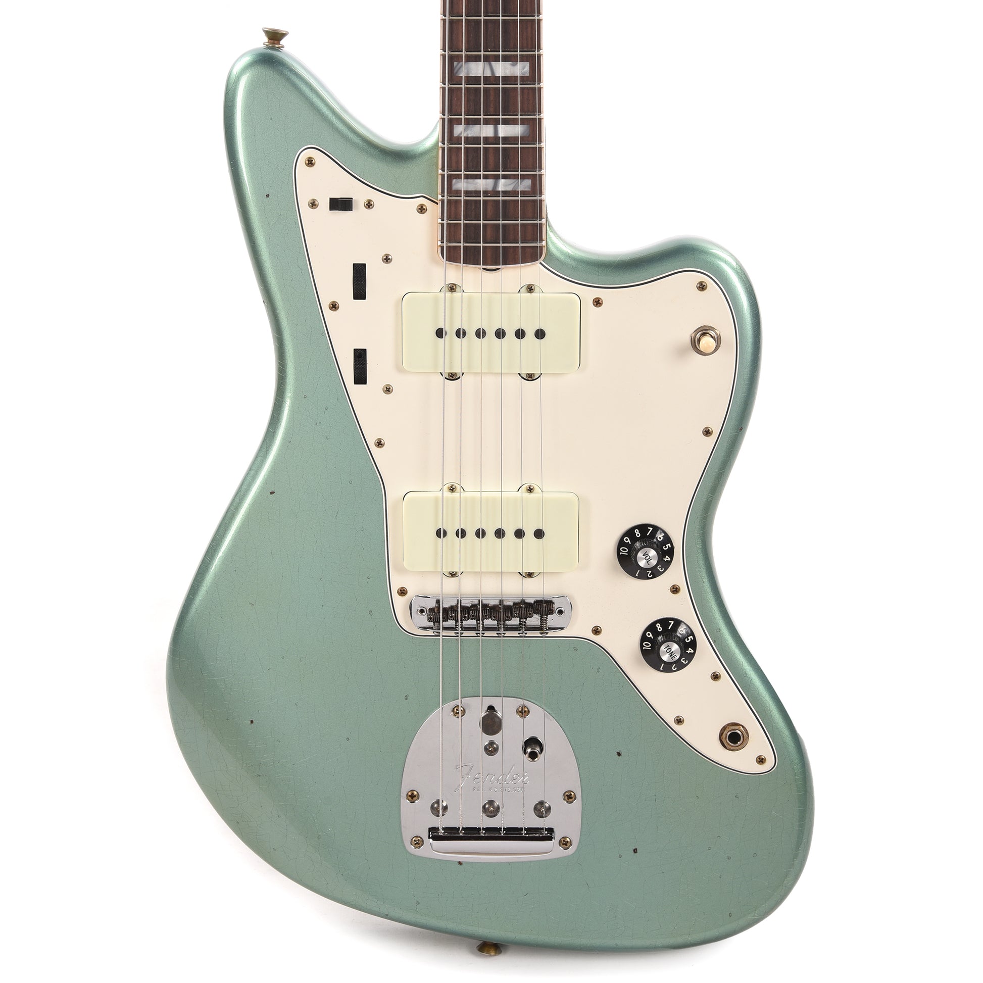 Fender Custom Shop 1966 Jazzmaster "Chicago Special" Journeyman Relic Super Aged Teal Green Metallic w/Matching Headcap Electric Guitars / Solid Body
