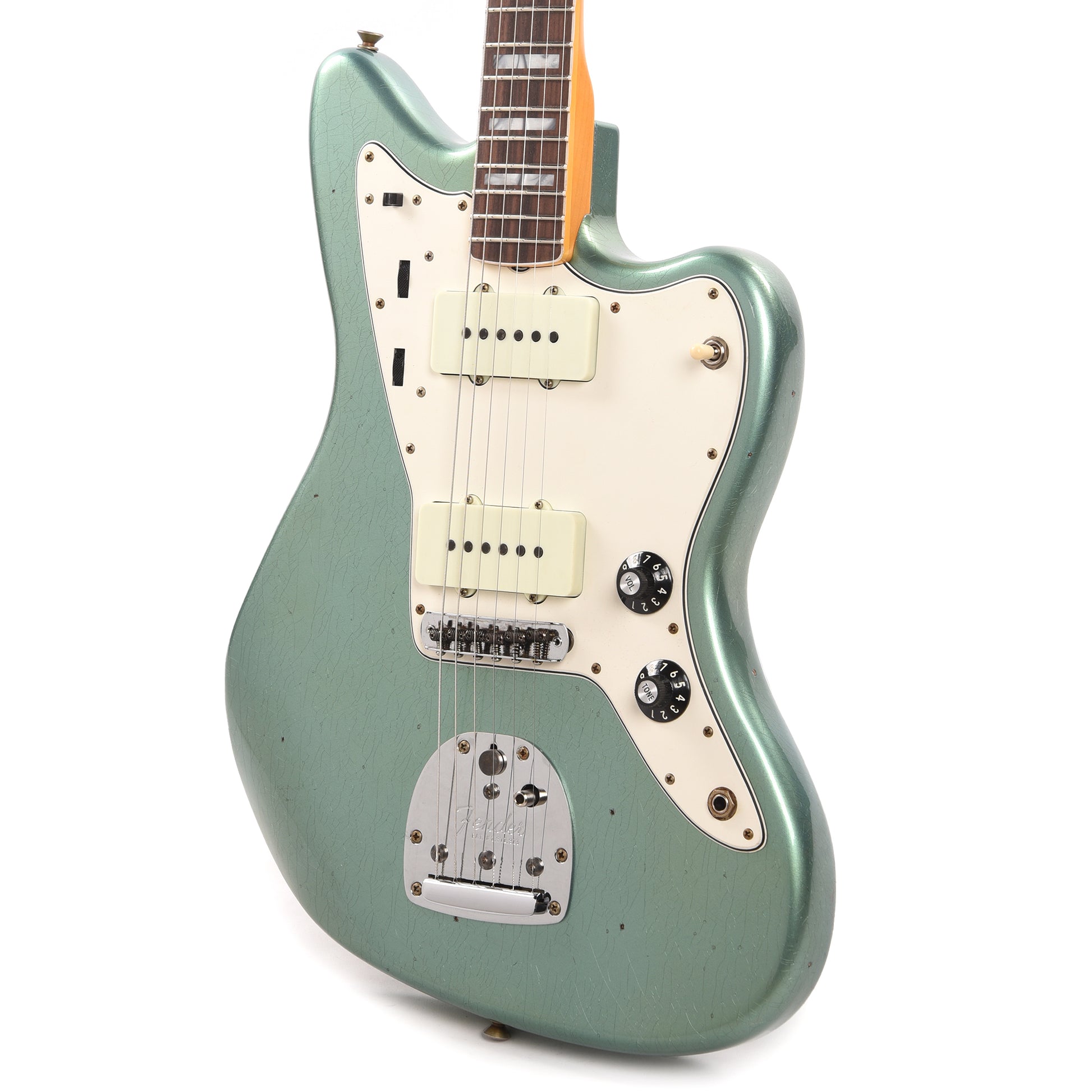 Fender Custom Shop 1966 Jazzmaster "Chicago Special" Journeyman Relic Super Aged Teal Green Metallic w/Matching Headcap Electric Guitars / Solid Body