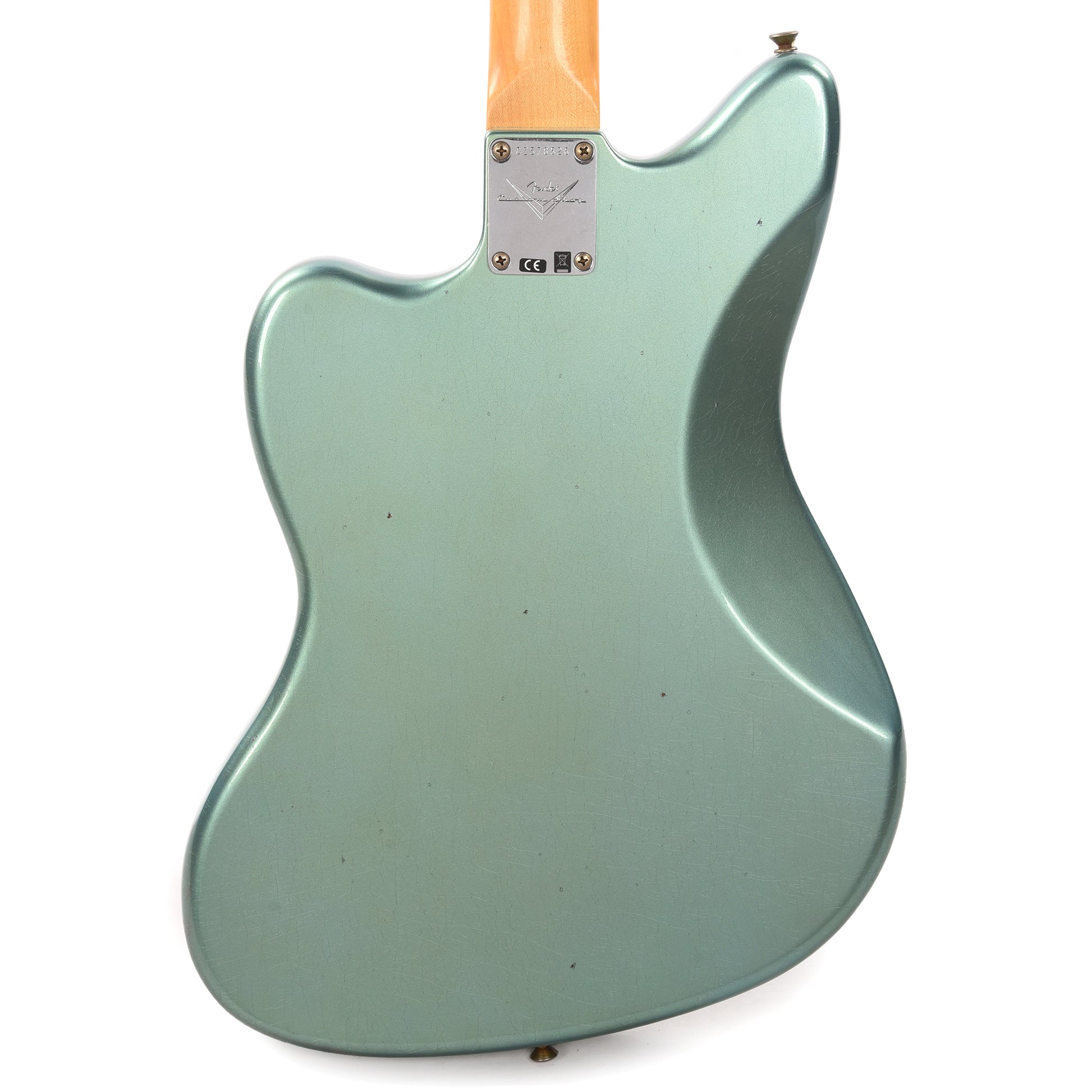 Fender Custom Shop 1966 Jazzmaster "Chicago Special" Journeyman Relic Super Aged Teal Green Metallic w/Matching Headcap Electric Guitars / Solid Body