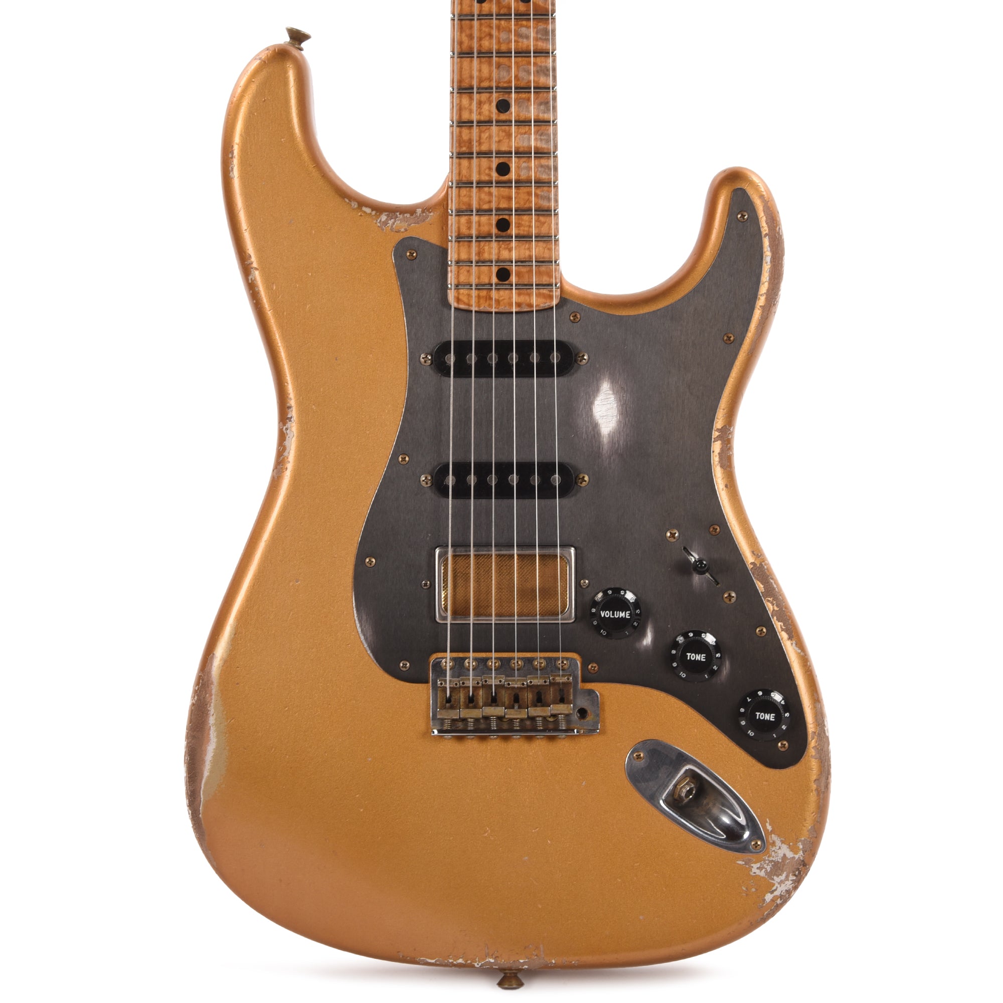 ★Custom oder HardRelic Sunburst Strato★ Fender Custom Shop 1966 Stratocaster HSS Relic Faded Sunrise Gold