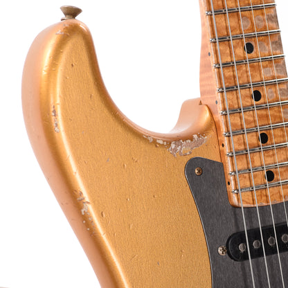 Fender Custom Shop 1966 Stratocaster HSS Relic Faded Sunrise Gold Apprentice Built by Dylan Delpizzo w/Novak GTX-HMB Electric Guitars / Solid Body