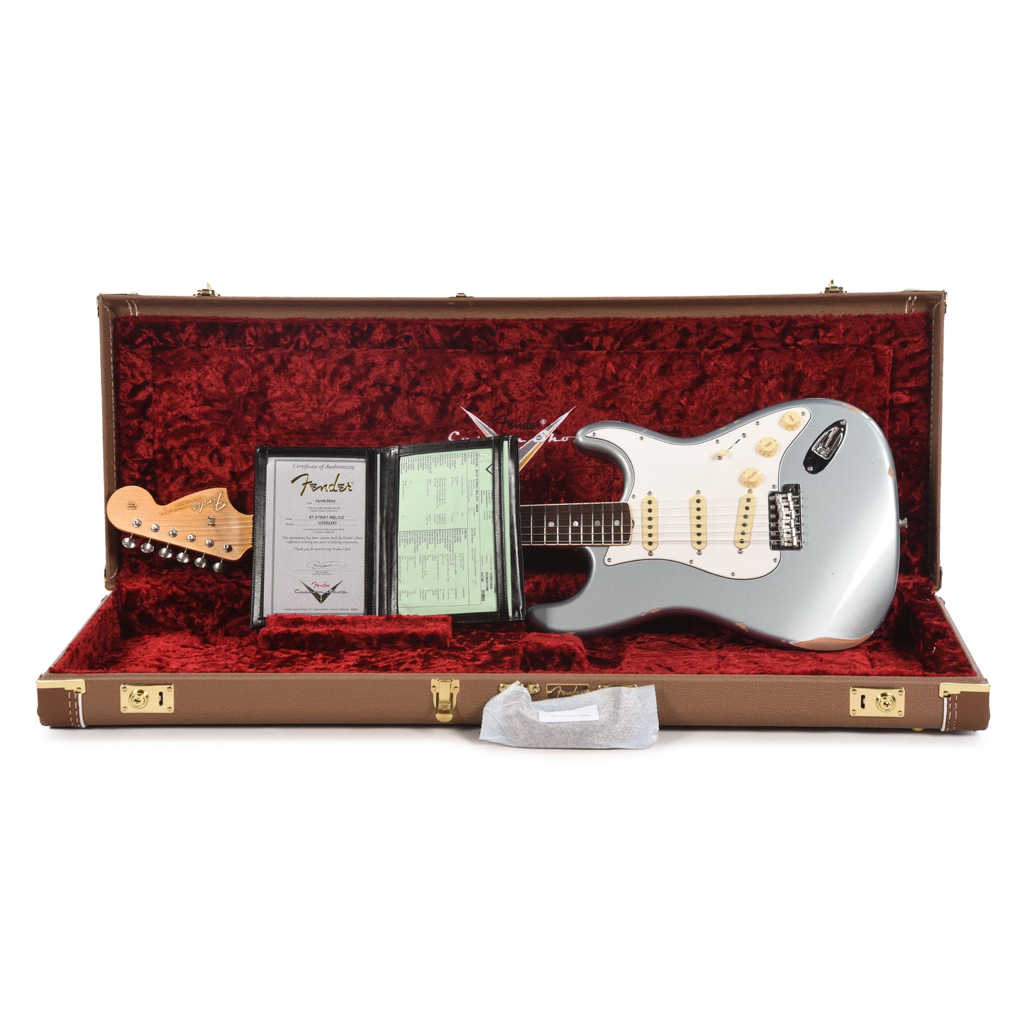 Fender Custom Shop 1967 Stratocaster Relic with Closet Classic Hardware Aged Blue Ice Metallic Electric Guitars / Solid Body