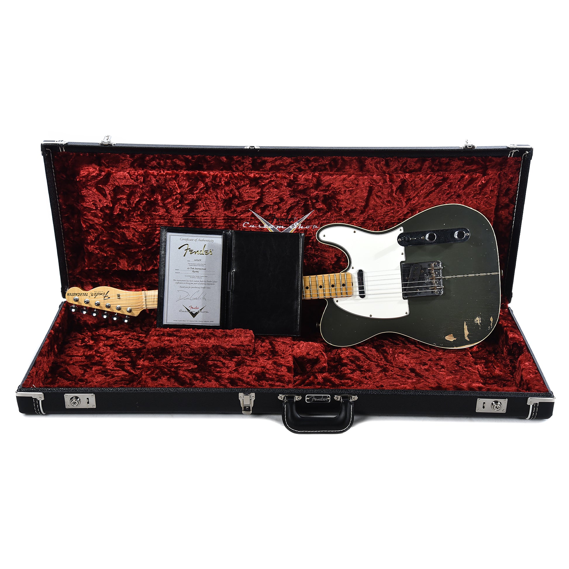 Fender Custom Shop 1967 Telecaster Luthier Olive Green Master Built by Dennis Galuszka Electric Guitars / Solid Body