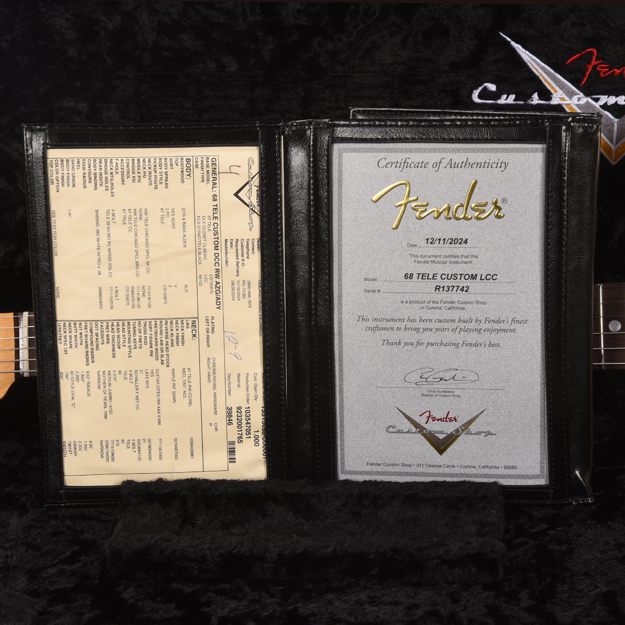 Fender Custom Shop 1968 Custom Telecaster 