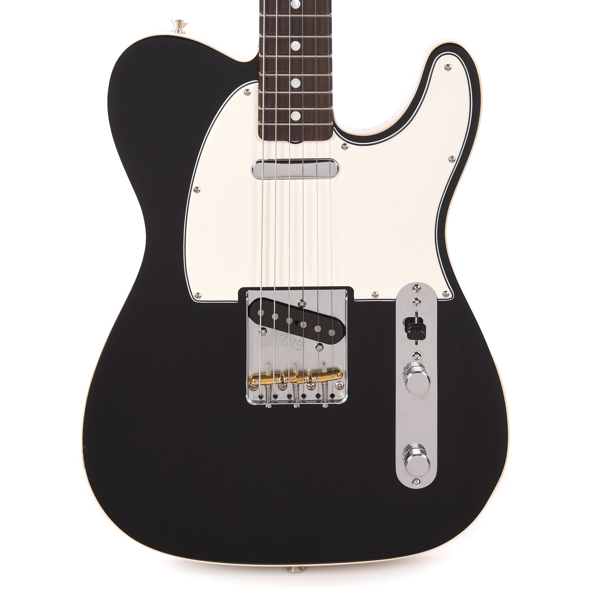 Fender Custom Shop 1968 Custom Telecaster "Chicago Special" NOS Aged Black Top & Back w/Inca Silver Side Electric Guitars / Solid Body
