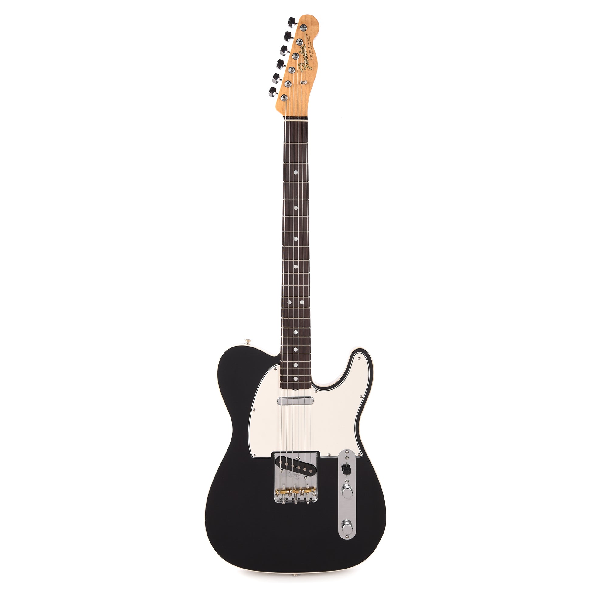 Fender Custom Shop 1968 Custom Telecaster "Chicago Special" NOS Aged Black Top & Back w/Inca Silver Side Electric Guitars / Solid Body