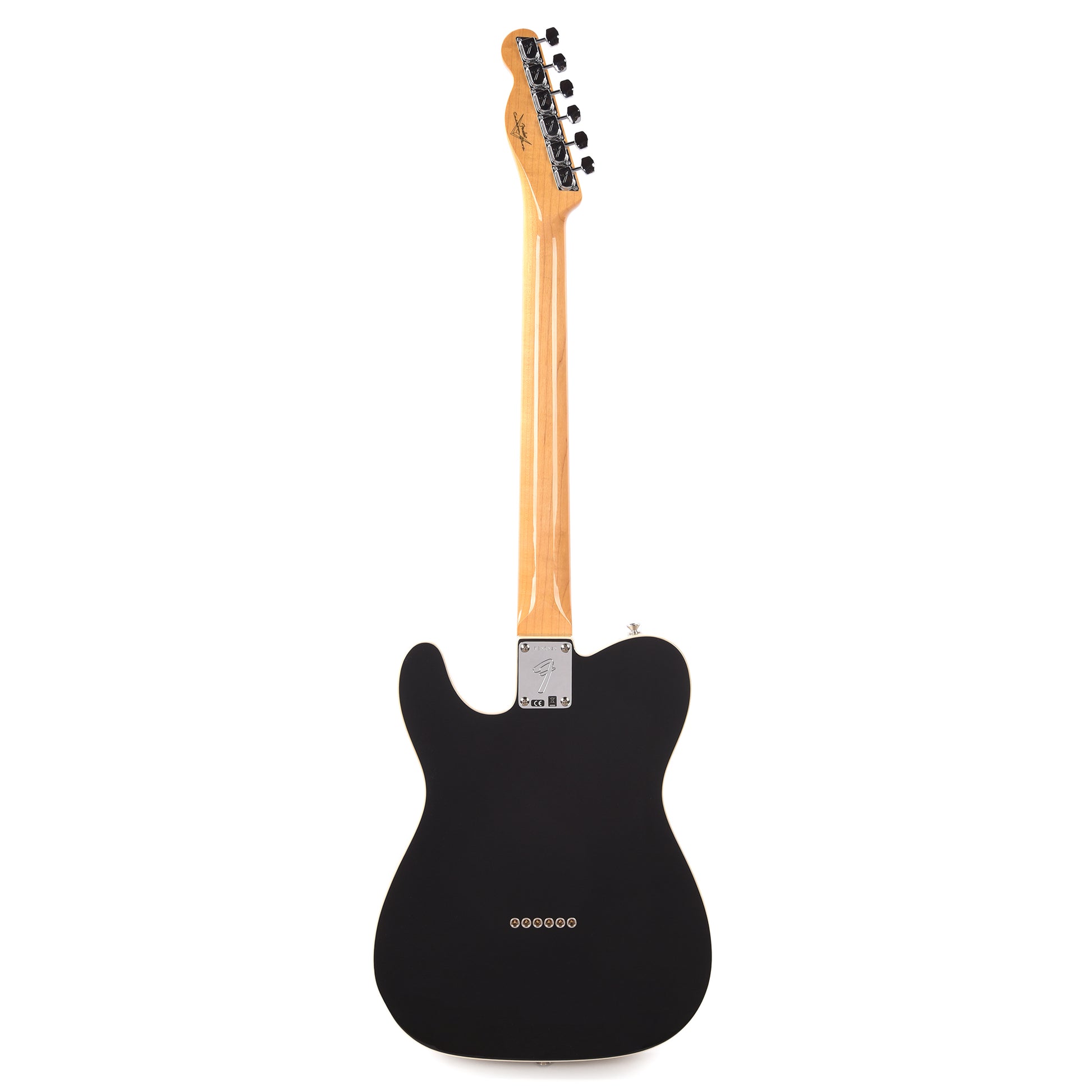 Fender Custom Shop 1968 Custom Telecaster "Chicago Special" NOS Aged Black Top & Back w/Inca Silver Side Electric Guitars / Solid Body