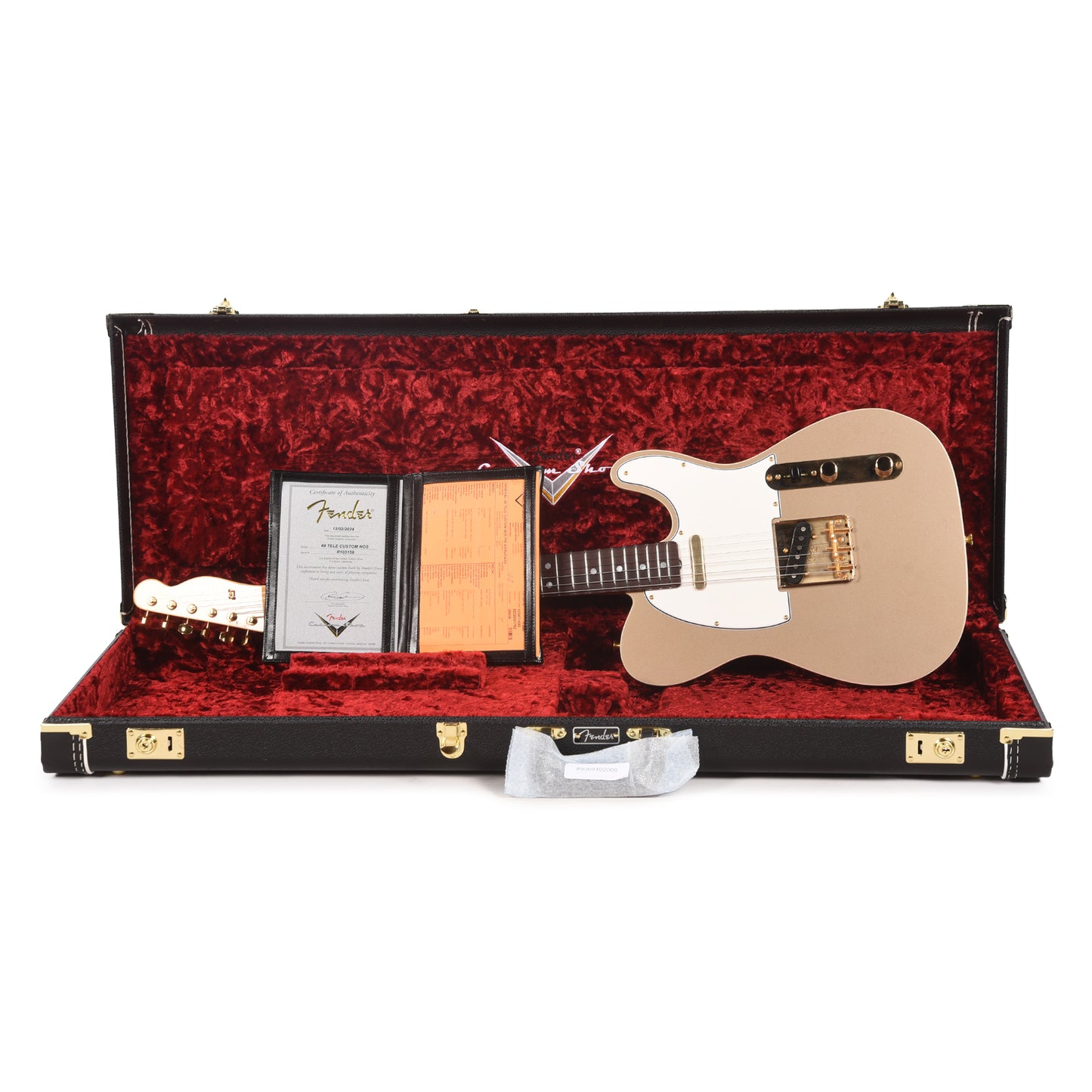 Fender Custom Shop 1968 Custom Telecaster "Chicago Special" NOS Aged Shoreline Gold Top & Back w/Cadillac Green Side Electric Guitars / Solid Body