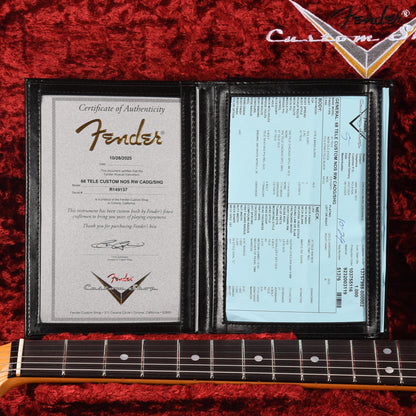 Fender Custom Shop 1968 Custom Telecaster "Chicago Special" NOS Cadillac Green Top & Back w/Shoreline Gold Side Electric Guitars / Solid Body
