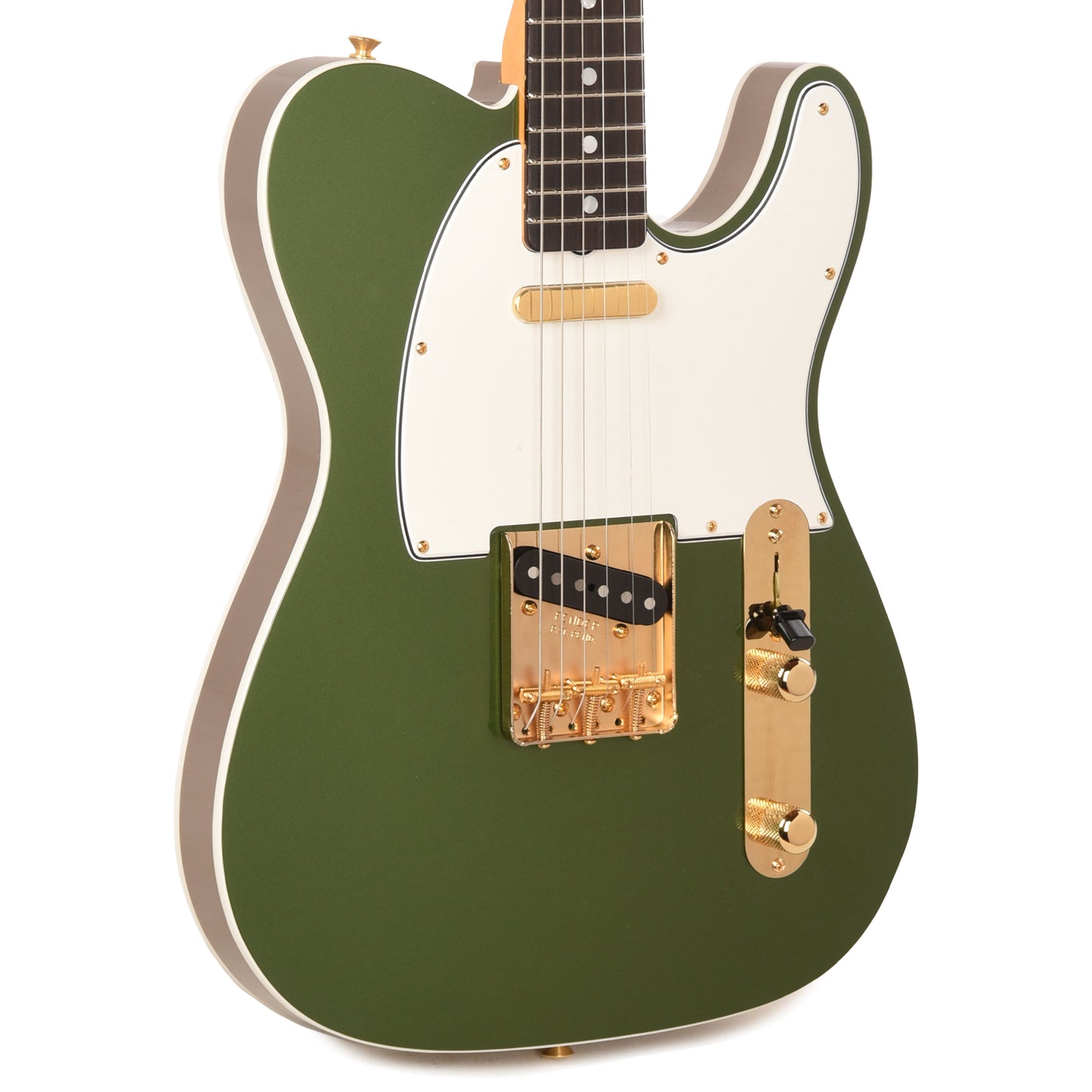 Fender Custom Shop 1968 Custom Telecaster "Chicago Special" NOS Cadillac Green Top & Back w/Shoreline Gold Side Electric Guitars / Solid Body