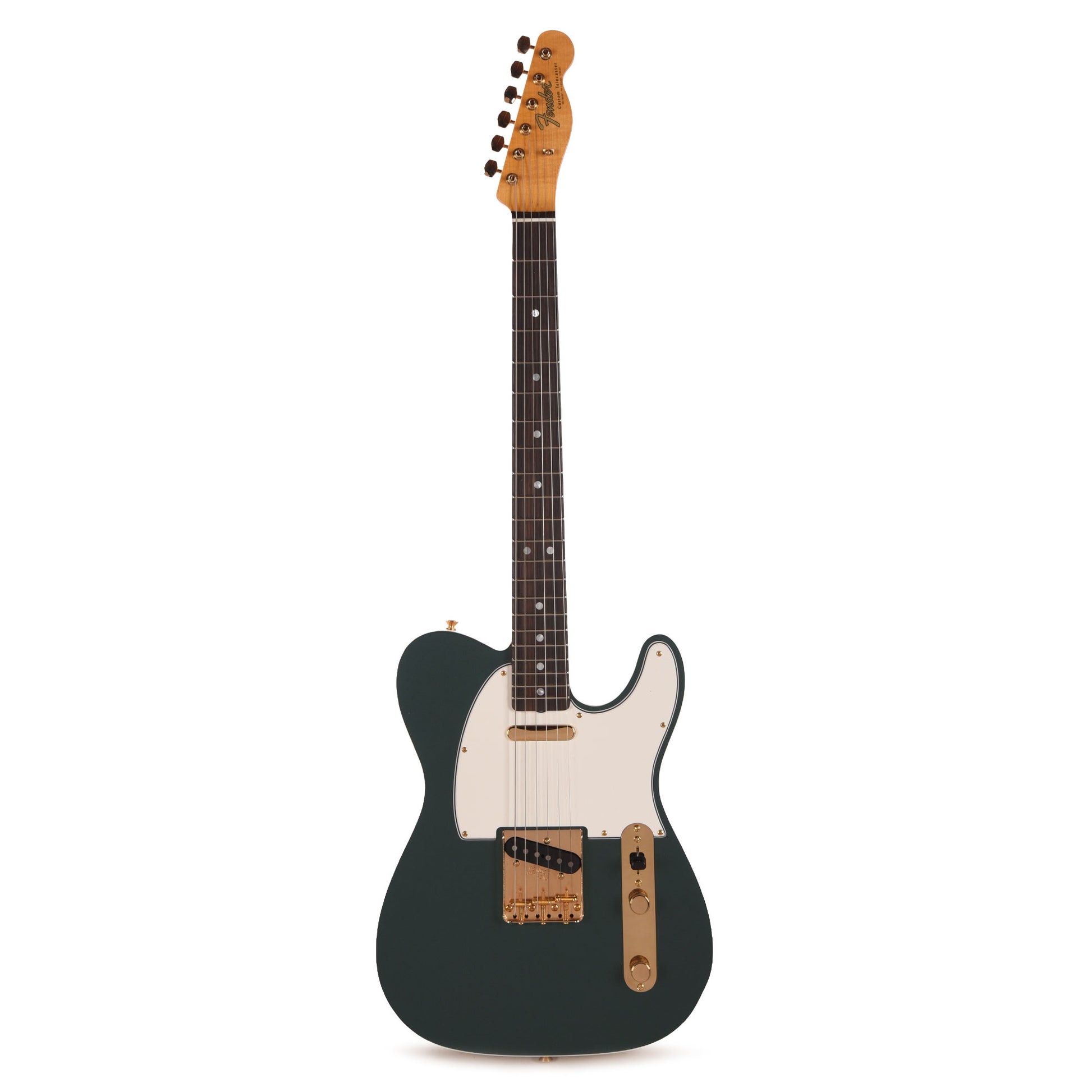 Fender Custom Shop 1968 Custom Telecaster "Chicago Special" NOS Sherwood Green Metallic Top & Back w/Aztec Gold Side Electric Guitars / Solid Body