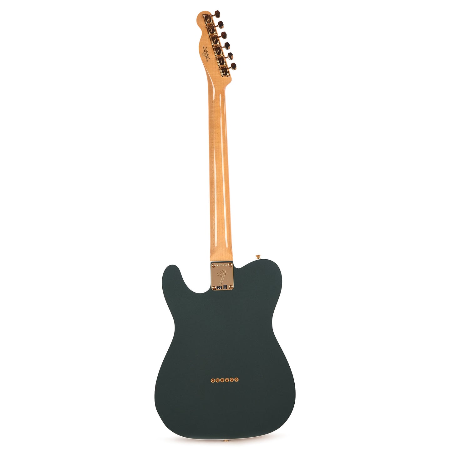 Fender Custom Shop 1968 Custom Telecaster "Chicago Special" NOS Sherwood Green Metallic Top & Back w/Aztec Gold Side Electric Guitars / Solid Body